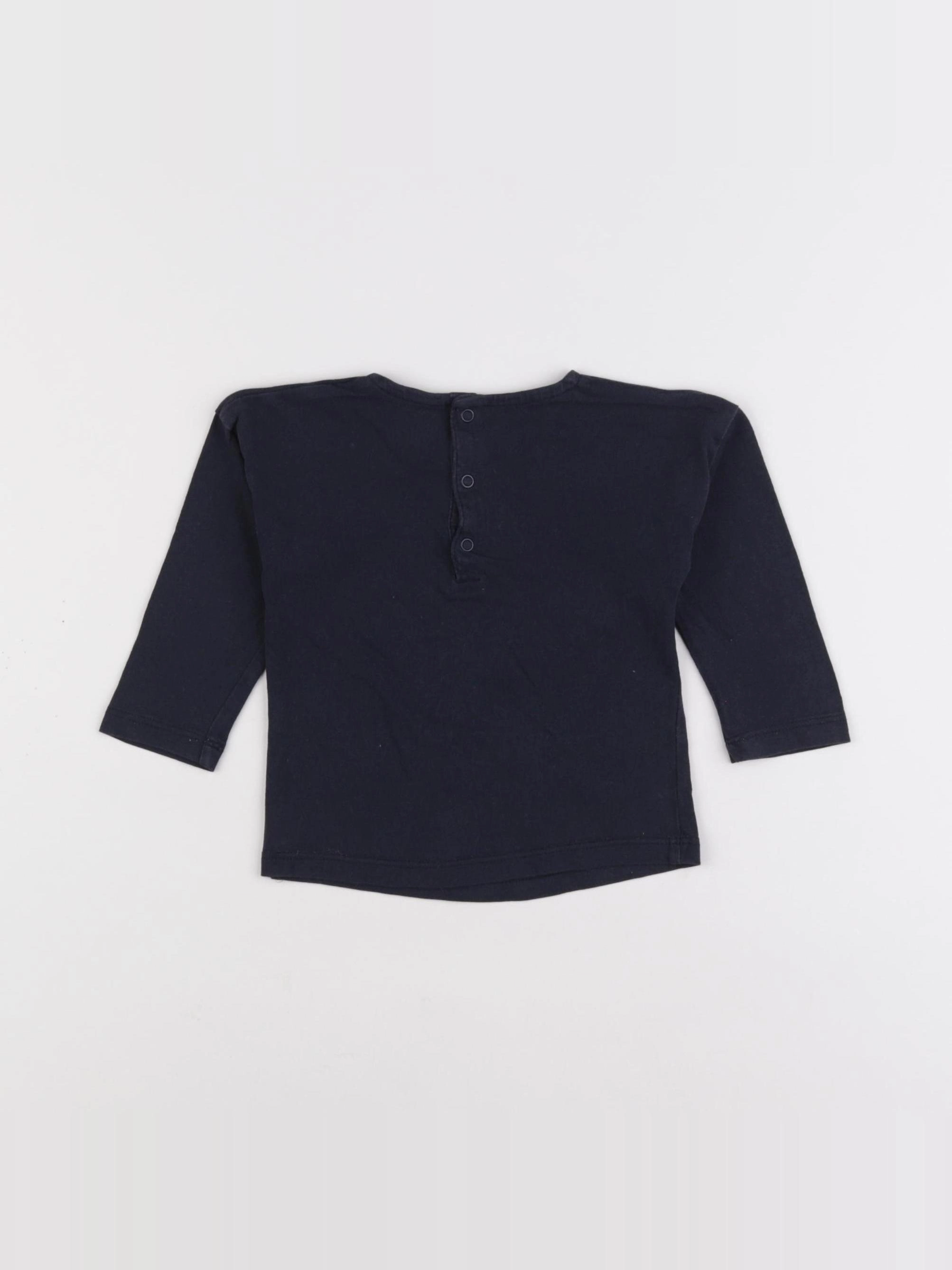 Boutchou - tee-shirt bleu - 9 mois