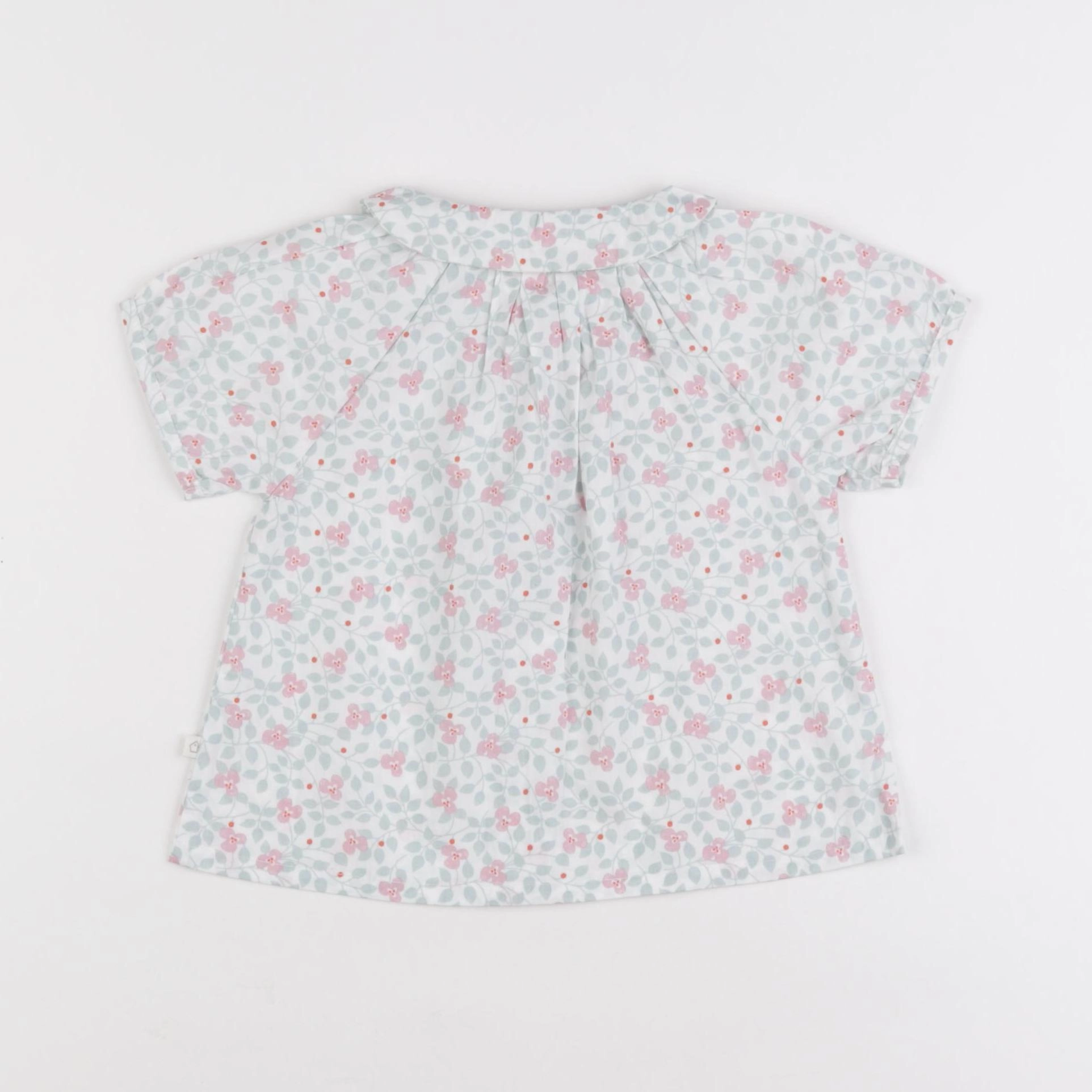 Cadet Rousselle - blouse vert, rose - 18 mois