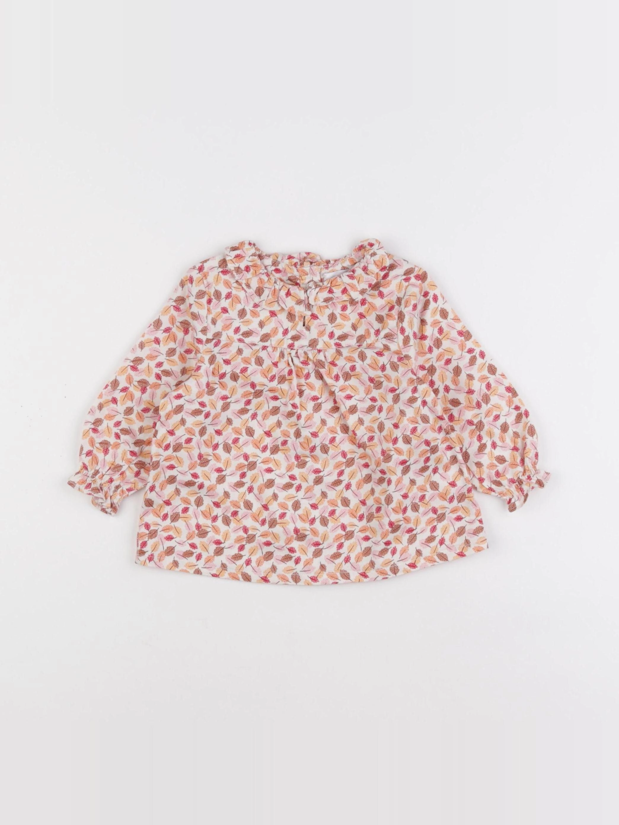 Cadet Rousselle - blouse rose, orange - 6 mois