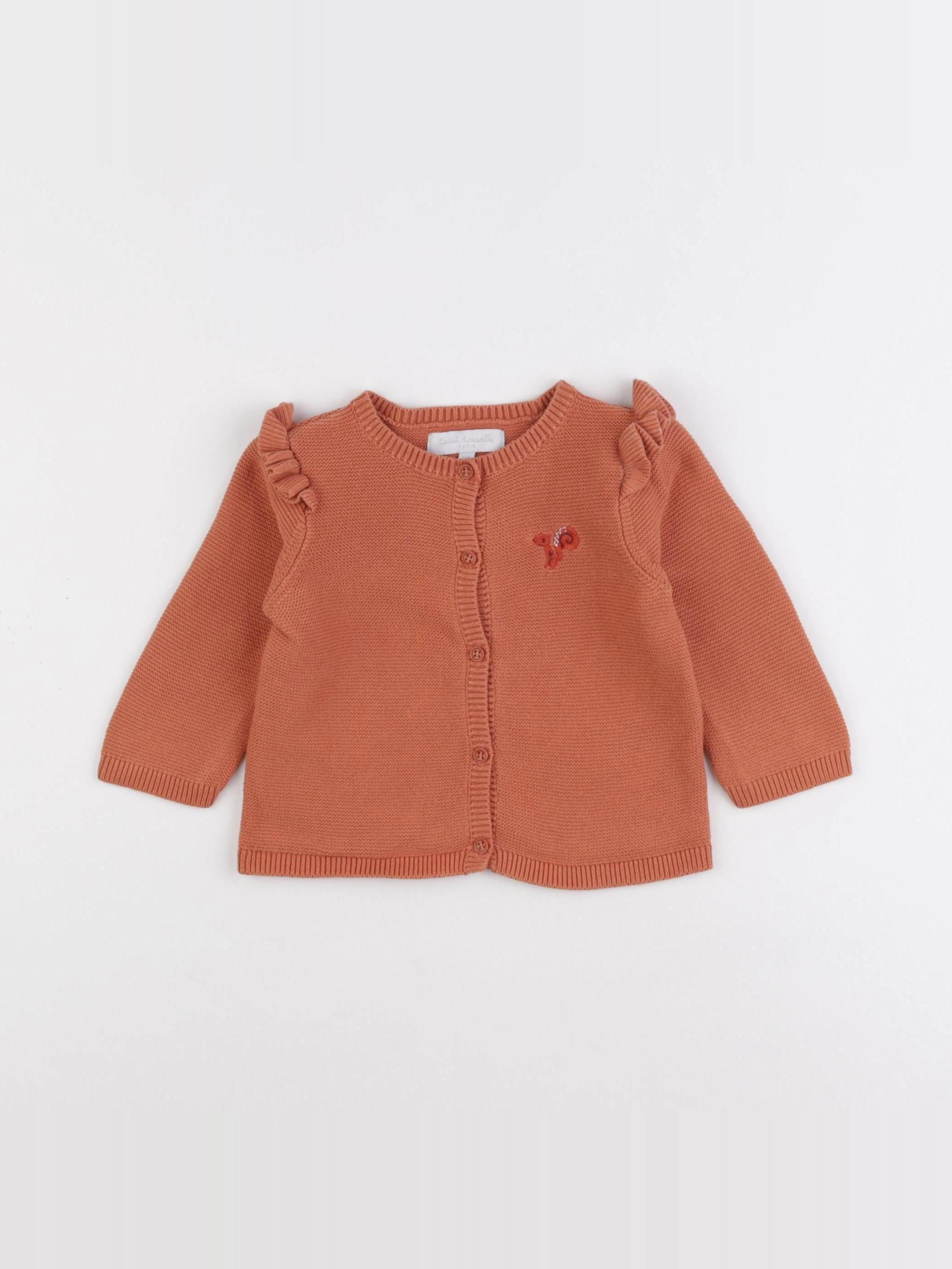 Cadet Rousselle - gilet marron - 6 mois