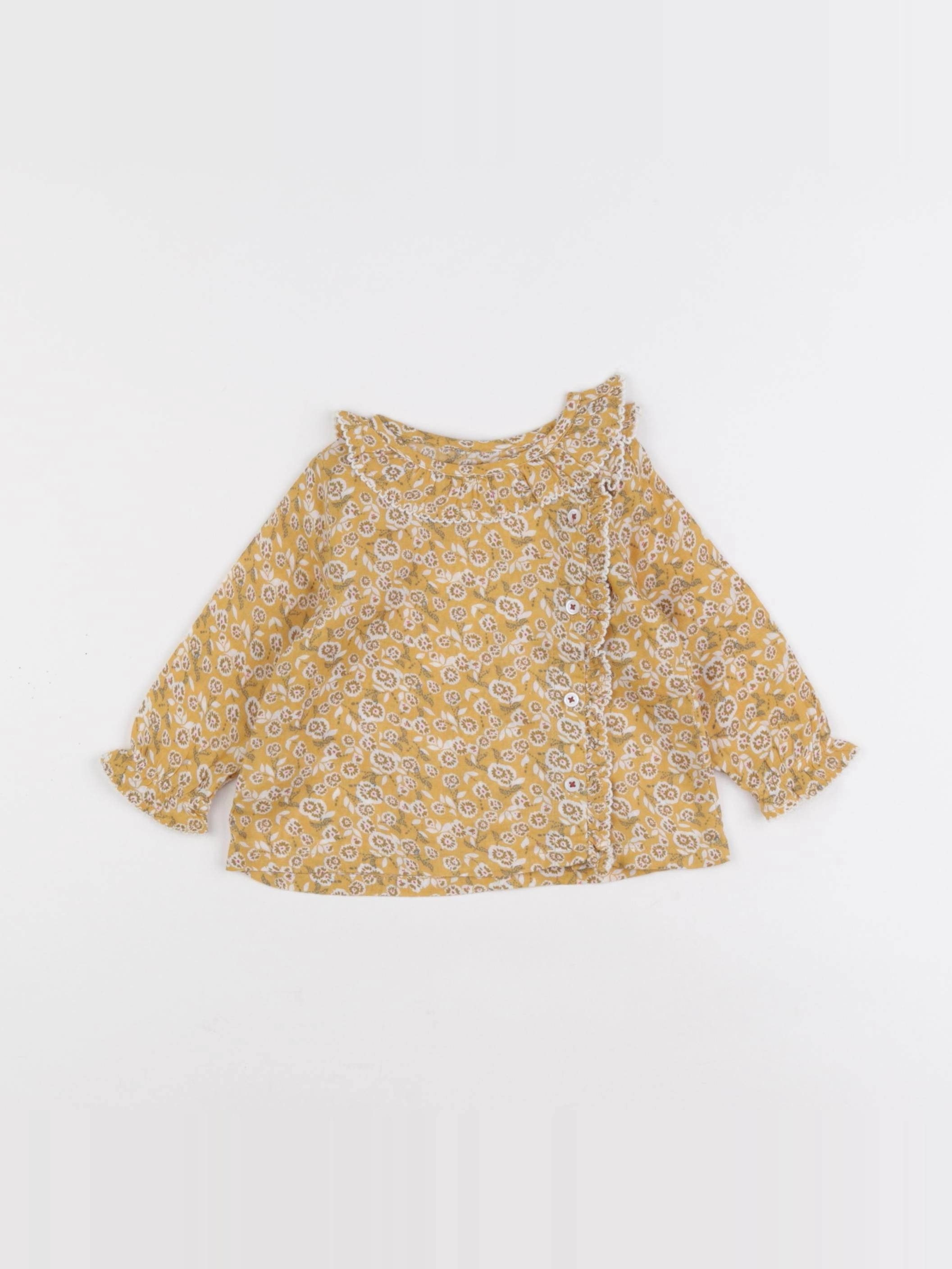 Boutchou - blouse jaune - 6 mois