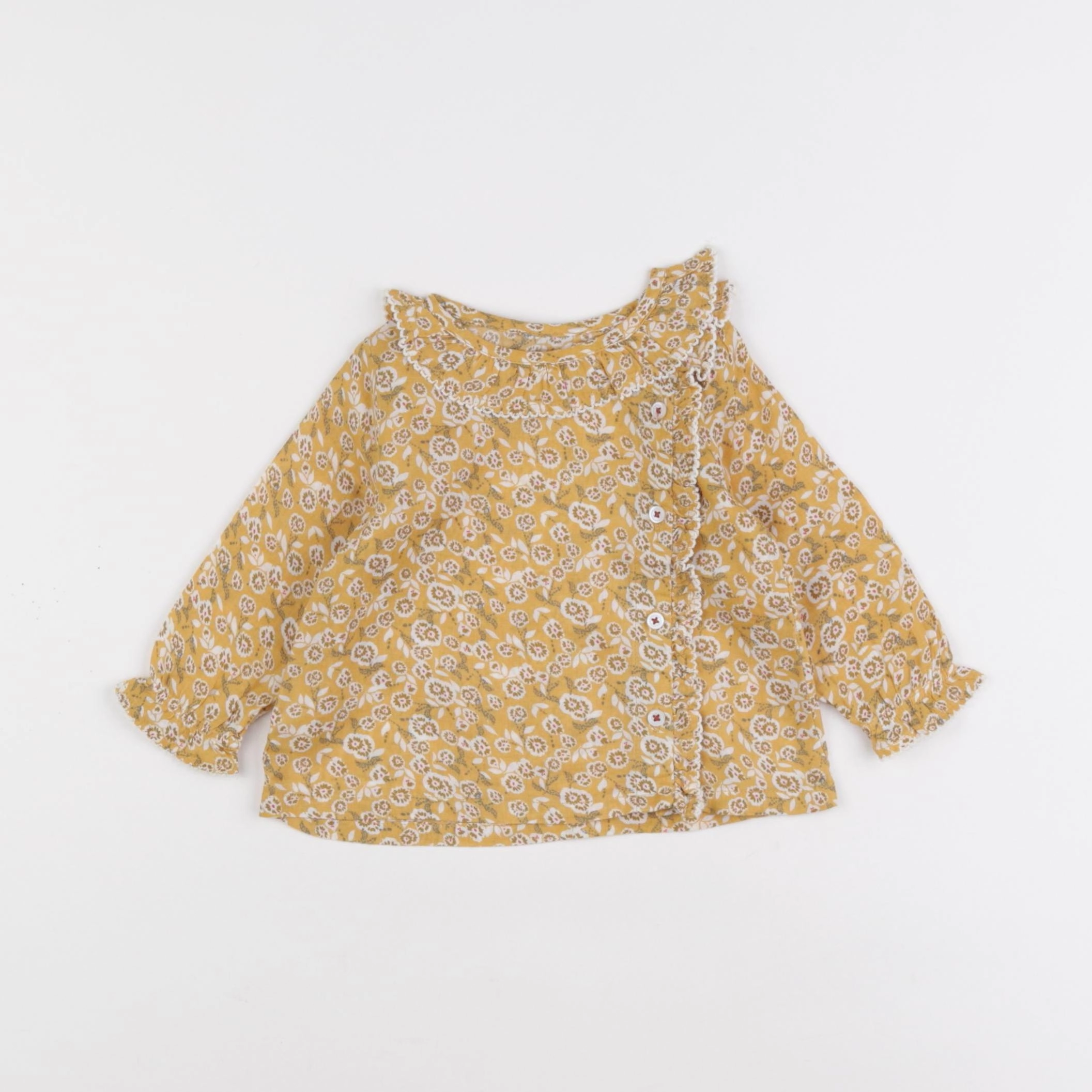 Boutchou - blouse jaune - 6 mois