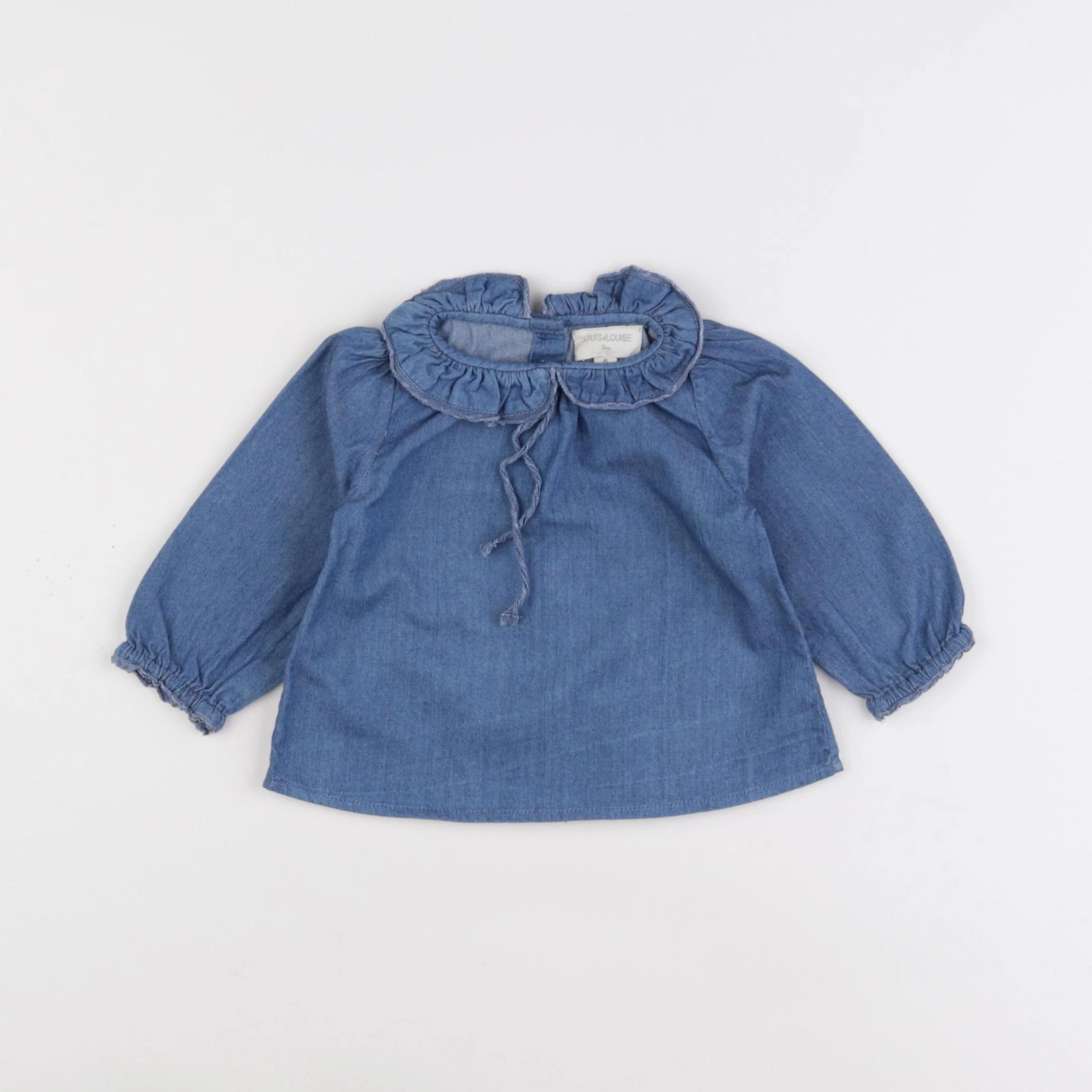 Louis Louise - blouse bleu - 6 mois