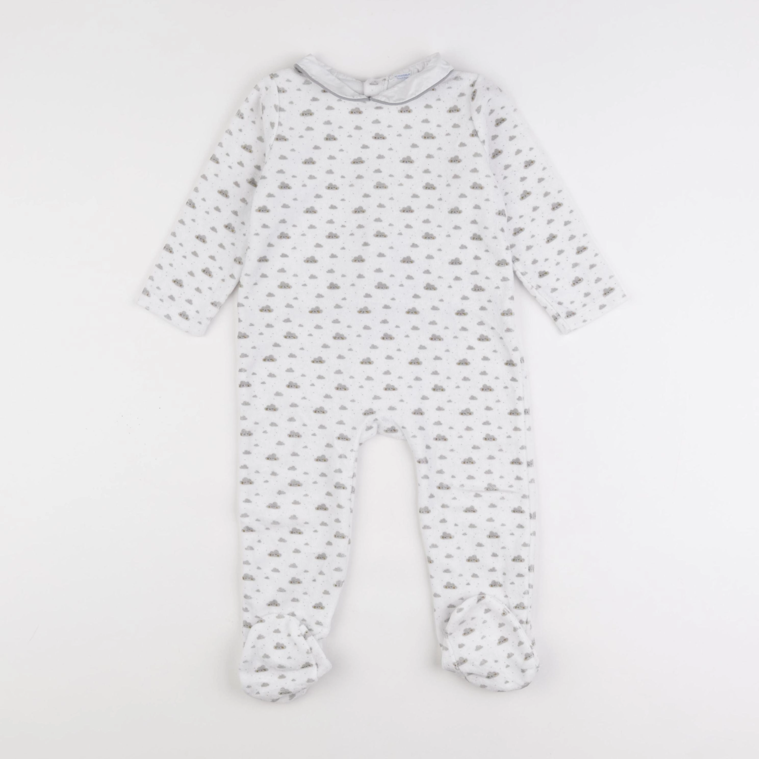 Boutchou - pyjama velours blanc - 18 mois