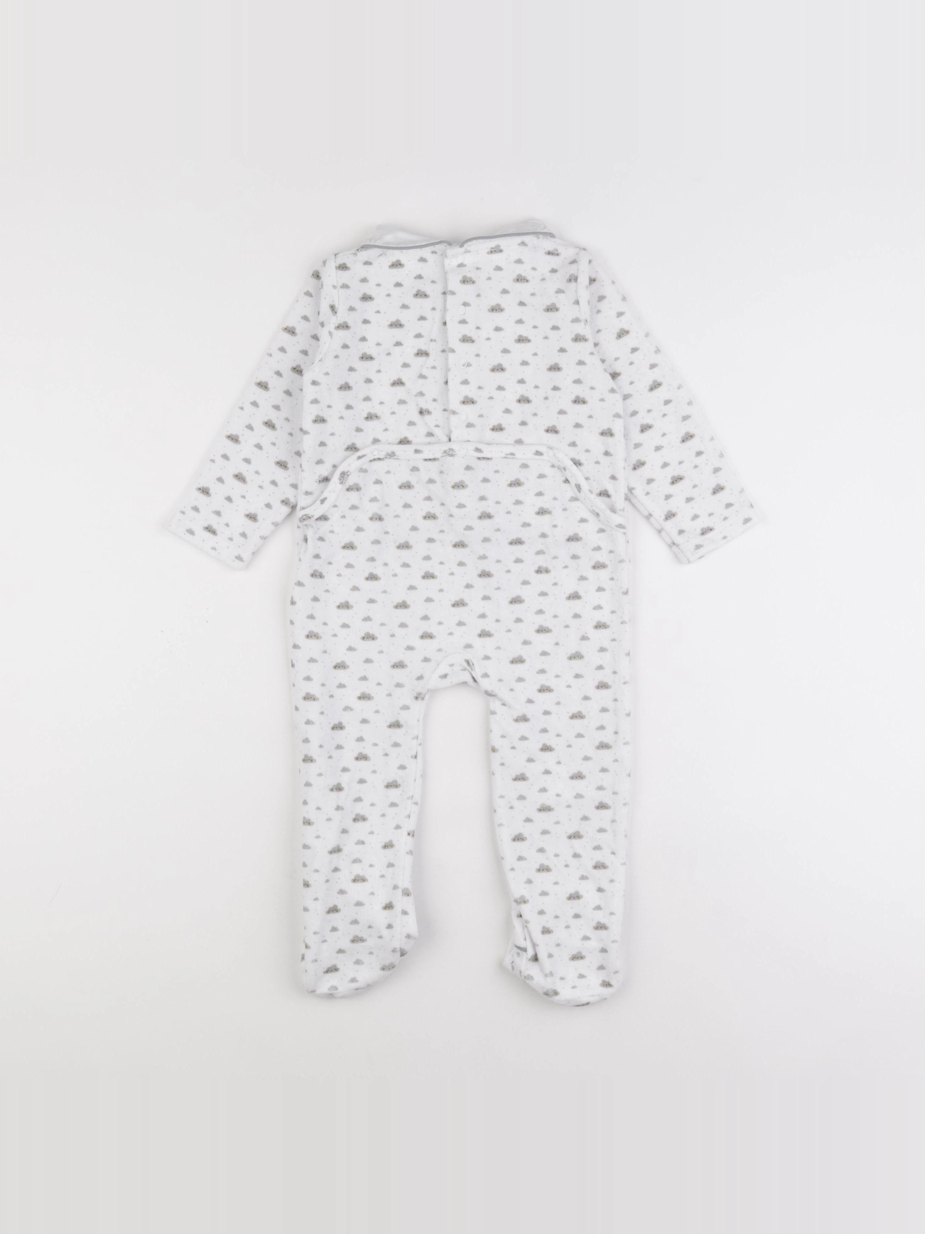 Boutchou - pyjama velours blanc - 18 mois