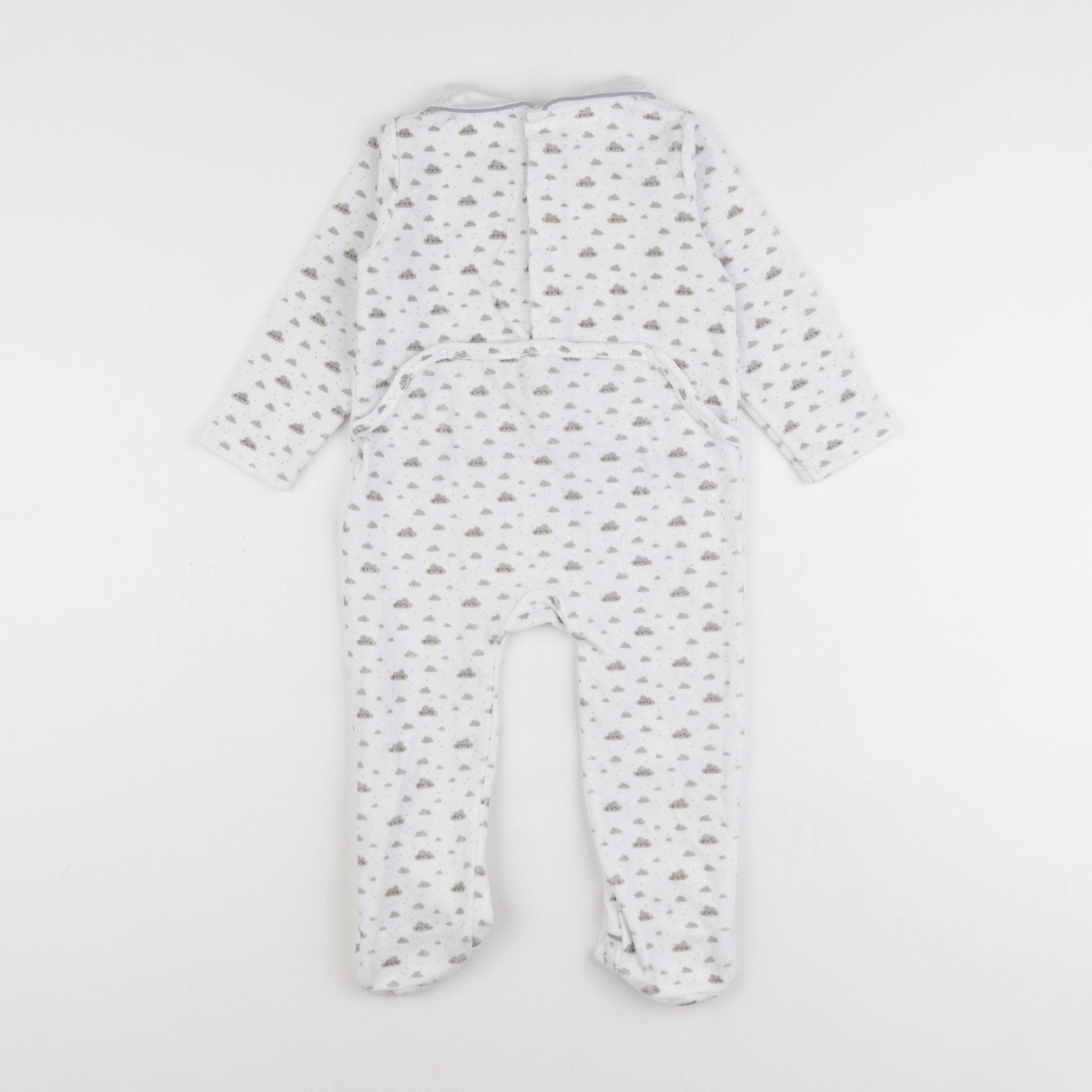 Boutchou - pyjama velours blanc - 18 mois