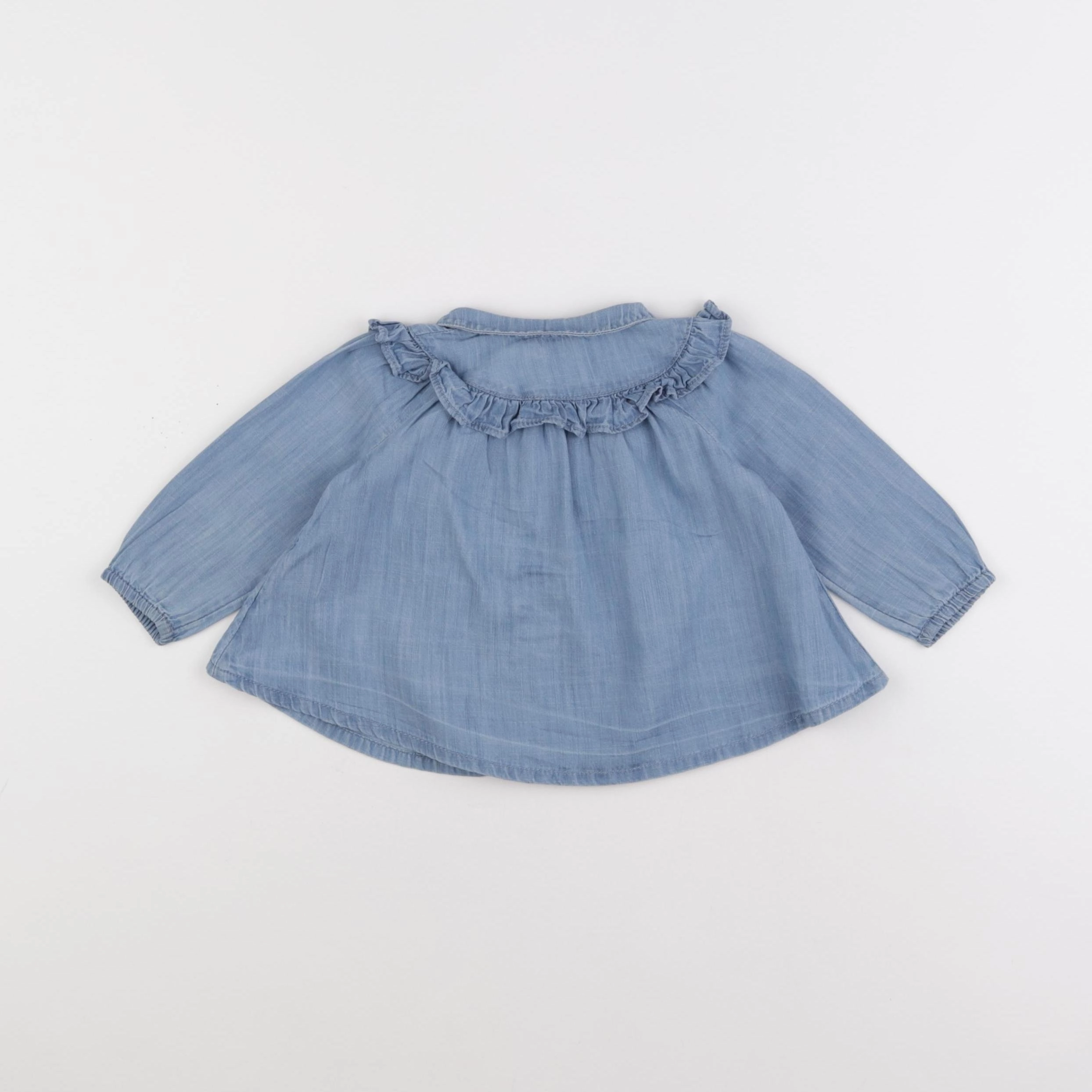 Boutchou - blouse bleu - 6 mois