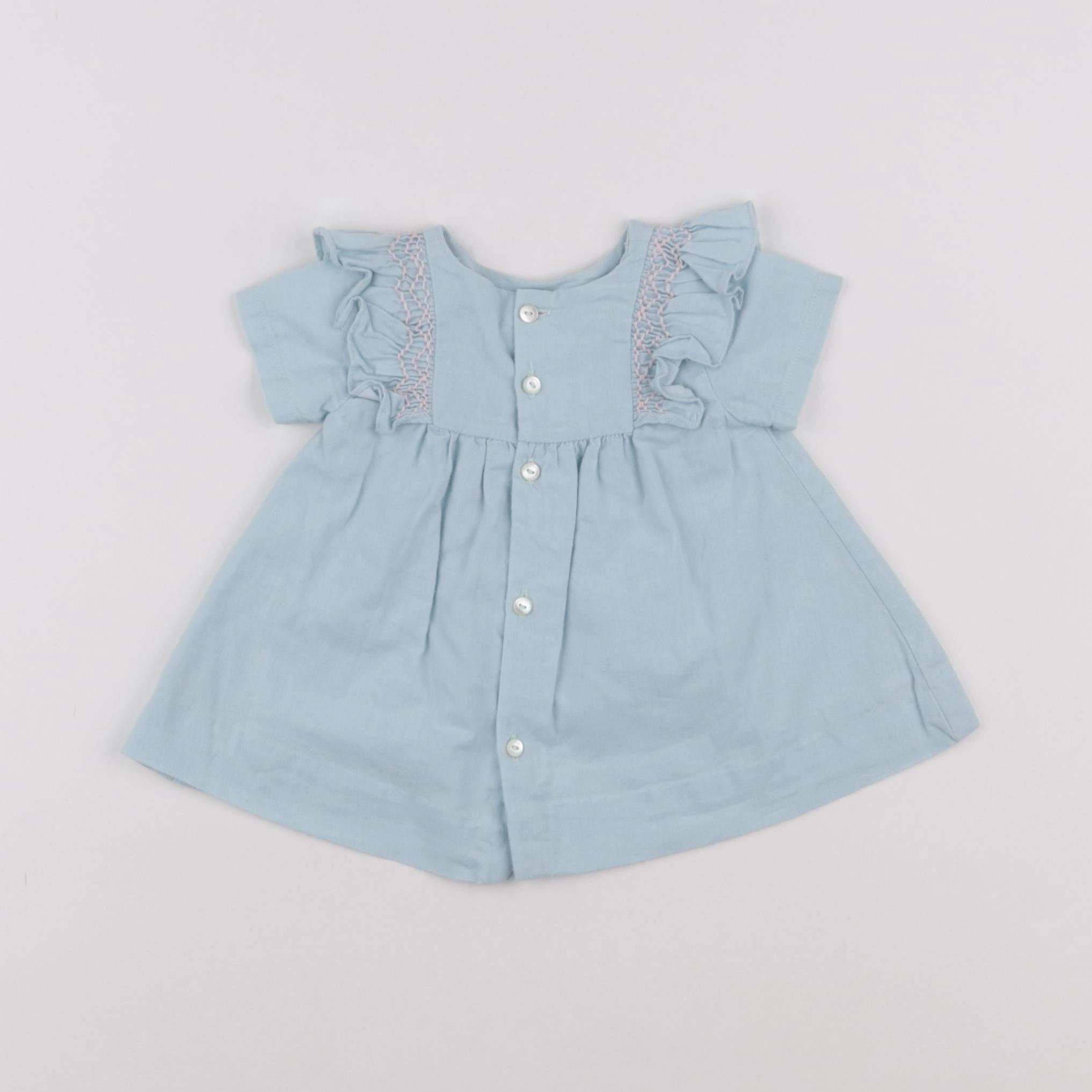 Jacadi - robe bleu - 1 mois