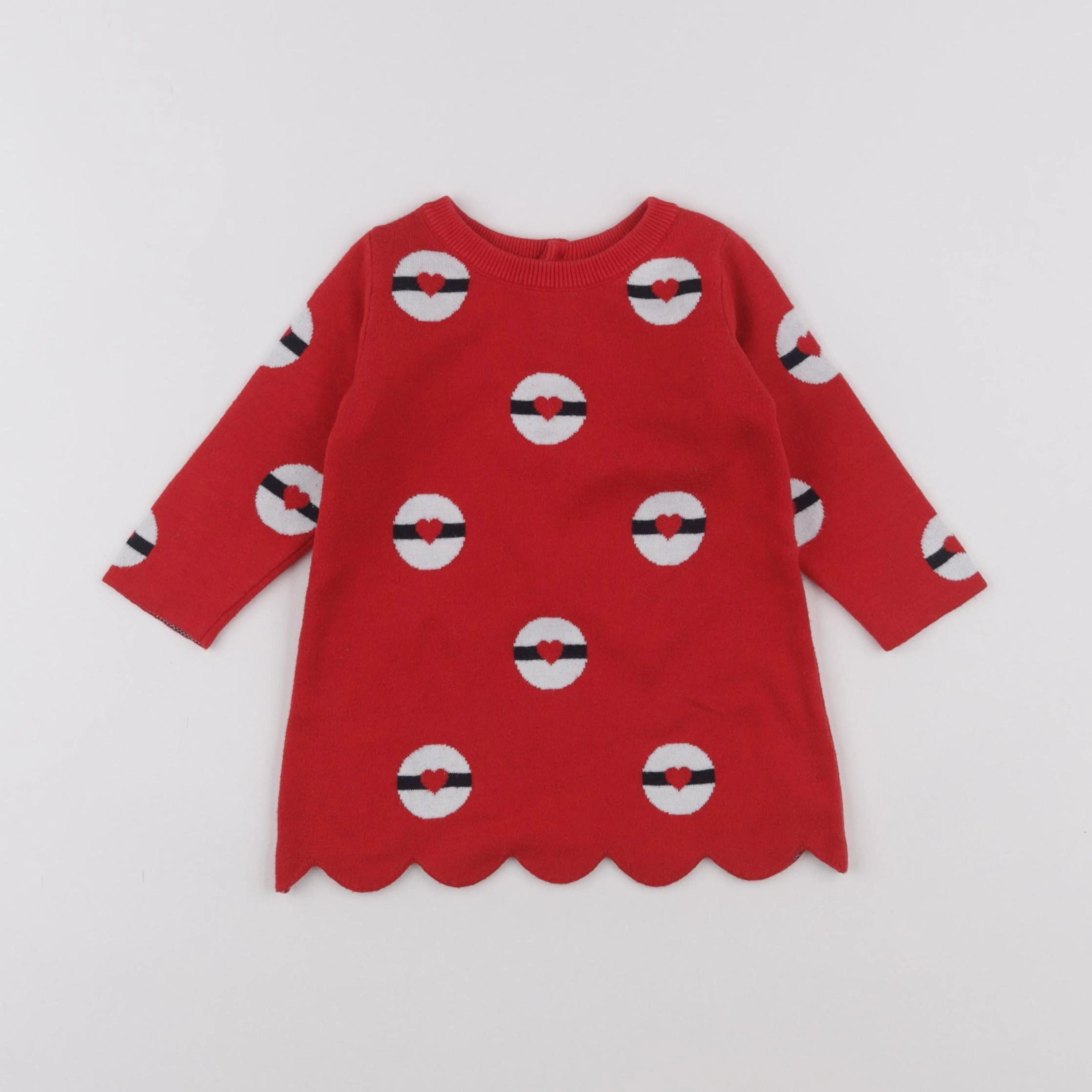 Jacadi - robe rouge - 6 mois