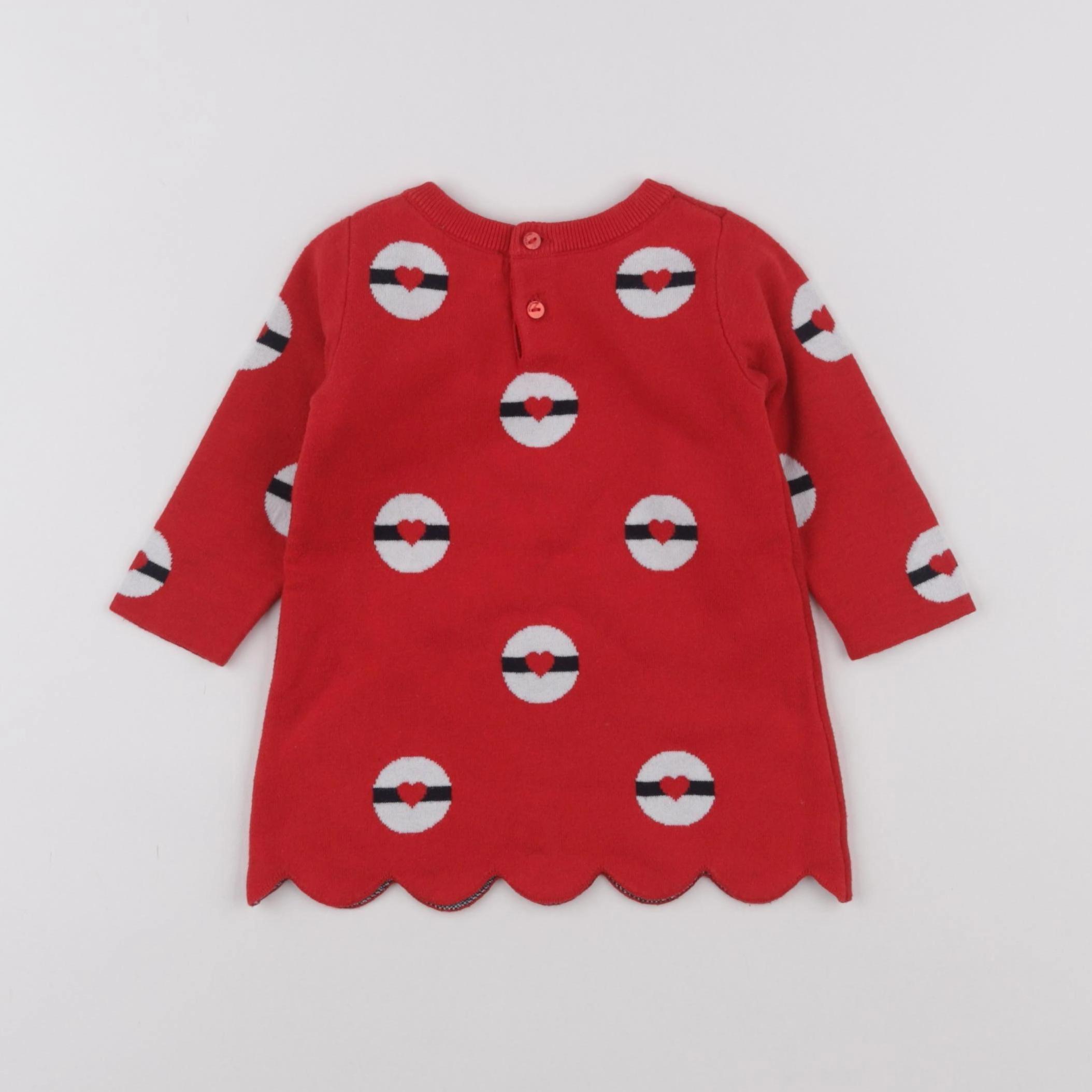Jacadi - robe rouge - 6 mois