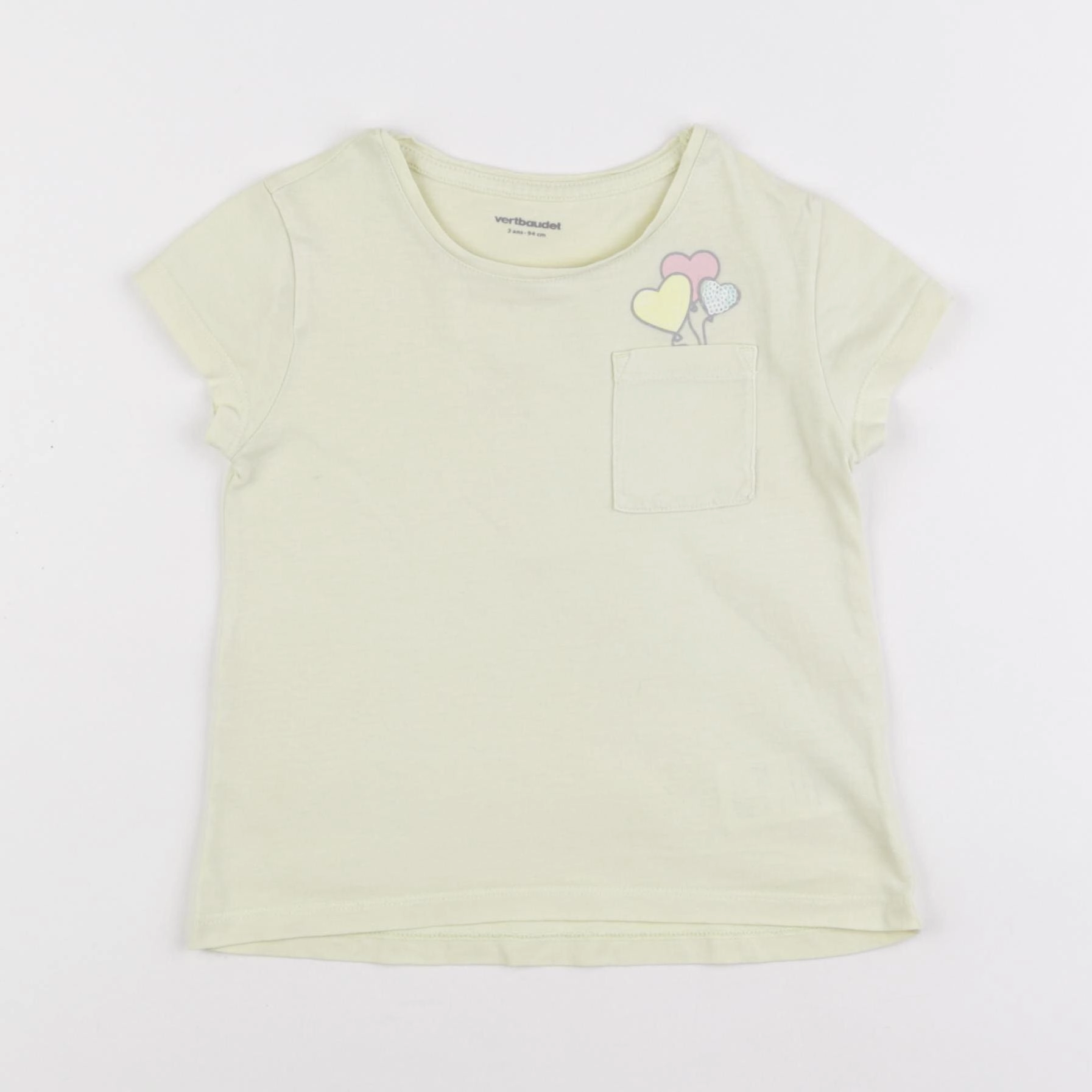 Vertbaudet - tee-shirt jaune - 3 ans