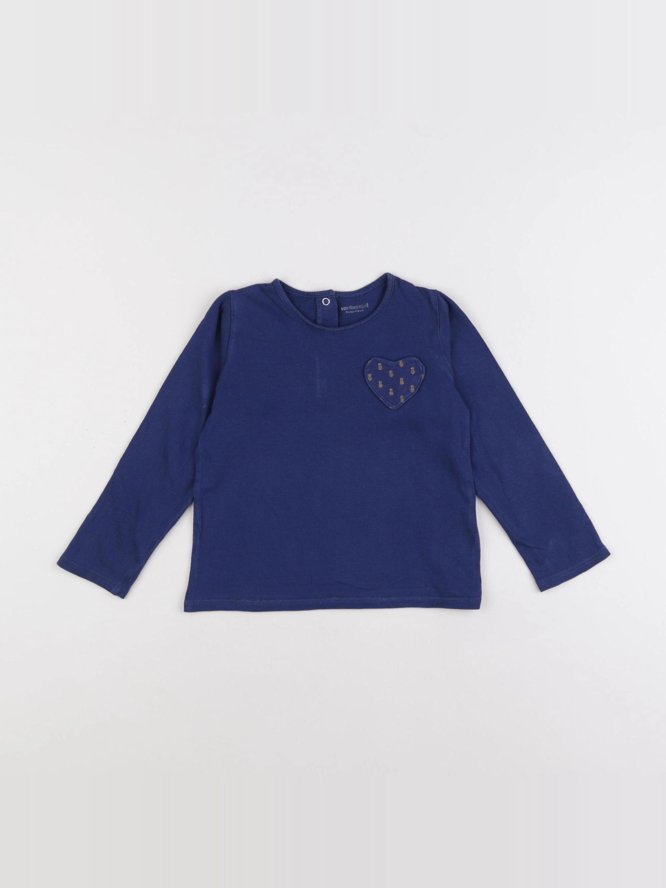 Vertbaudet - tee-shirt bleu - 3 ans