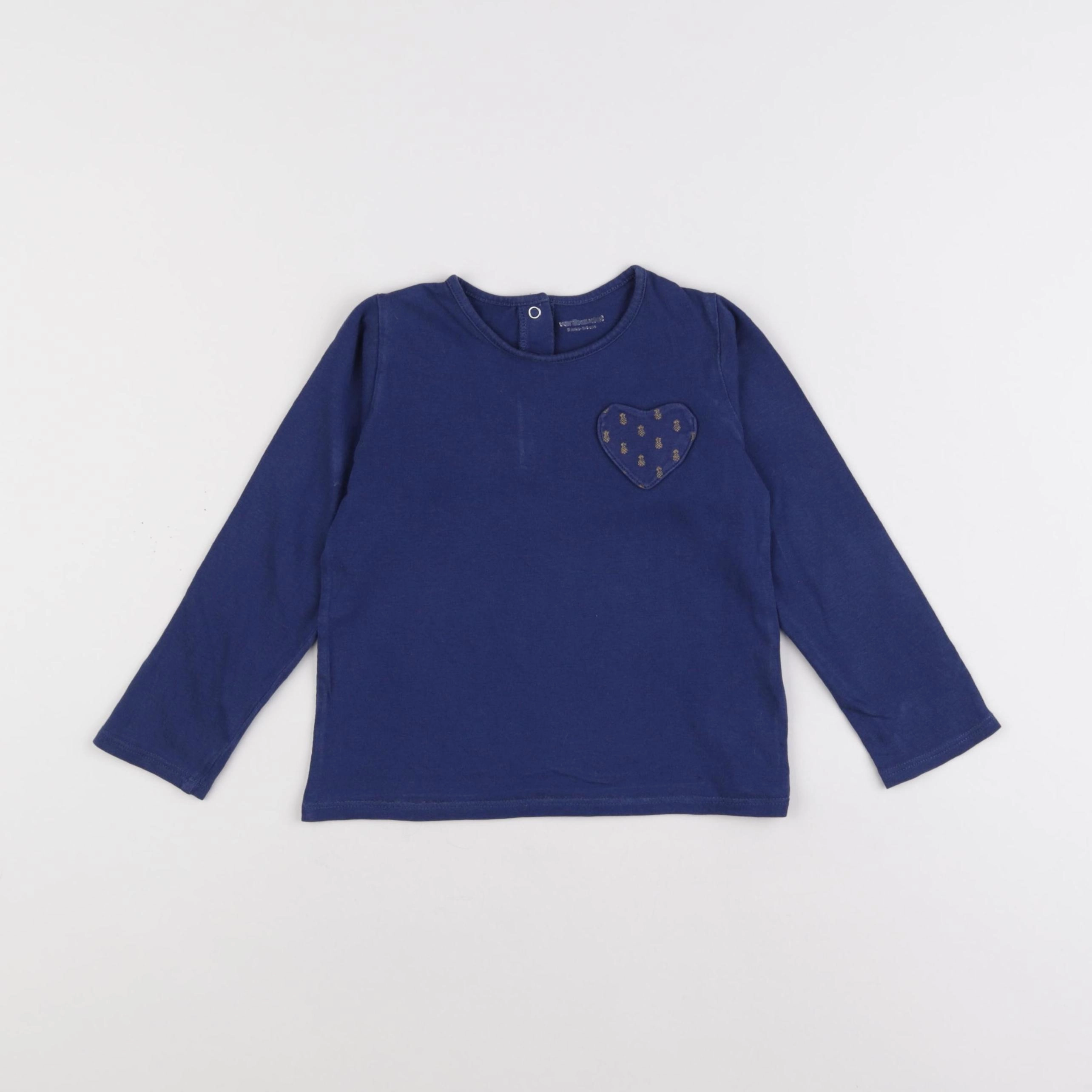 Vertbaudet - tee-shirt bleu - 3 ans