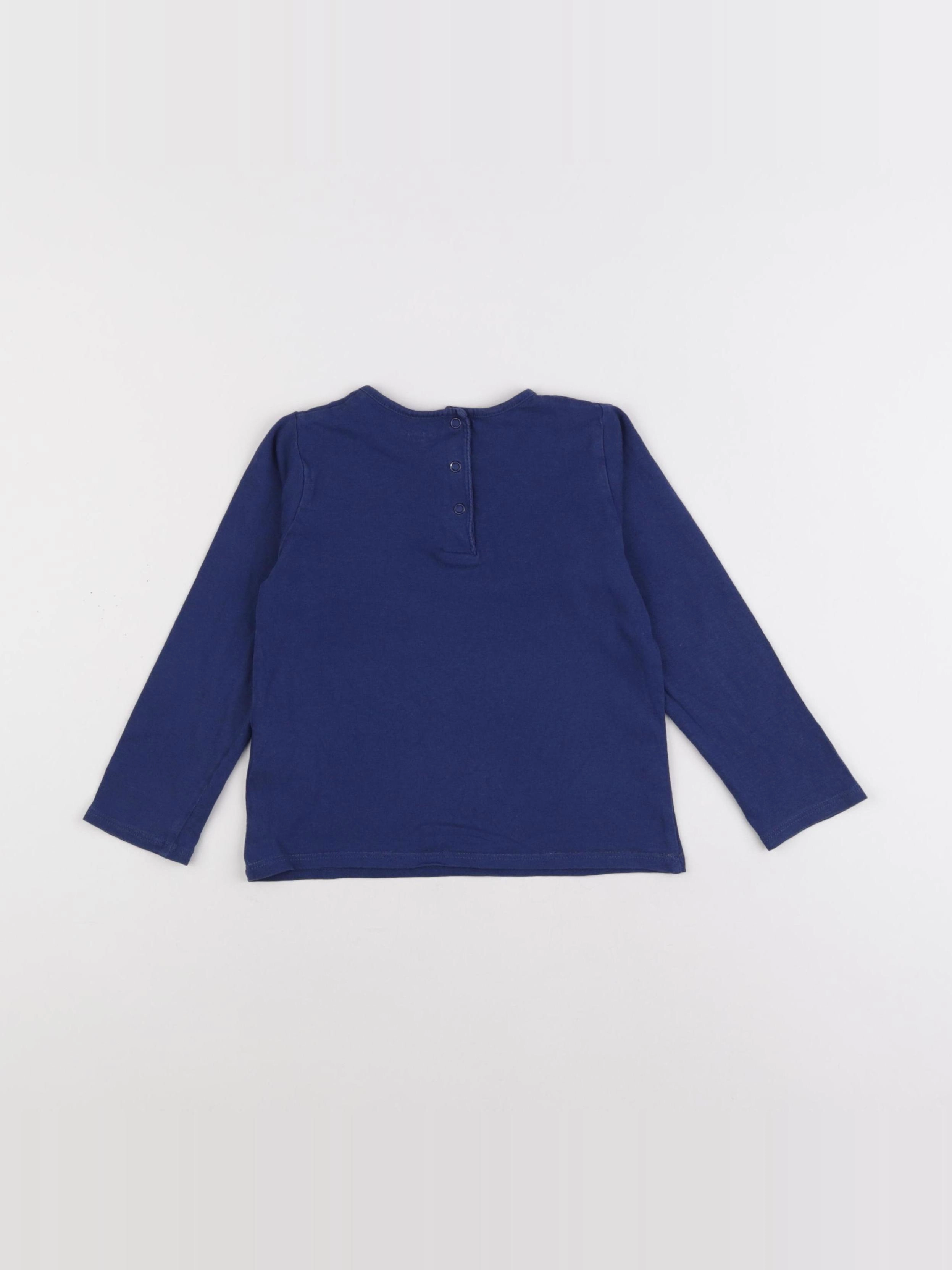 Vertbaudet - tee-shirt bleu - 3 ans