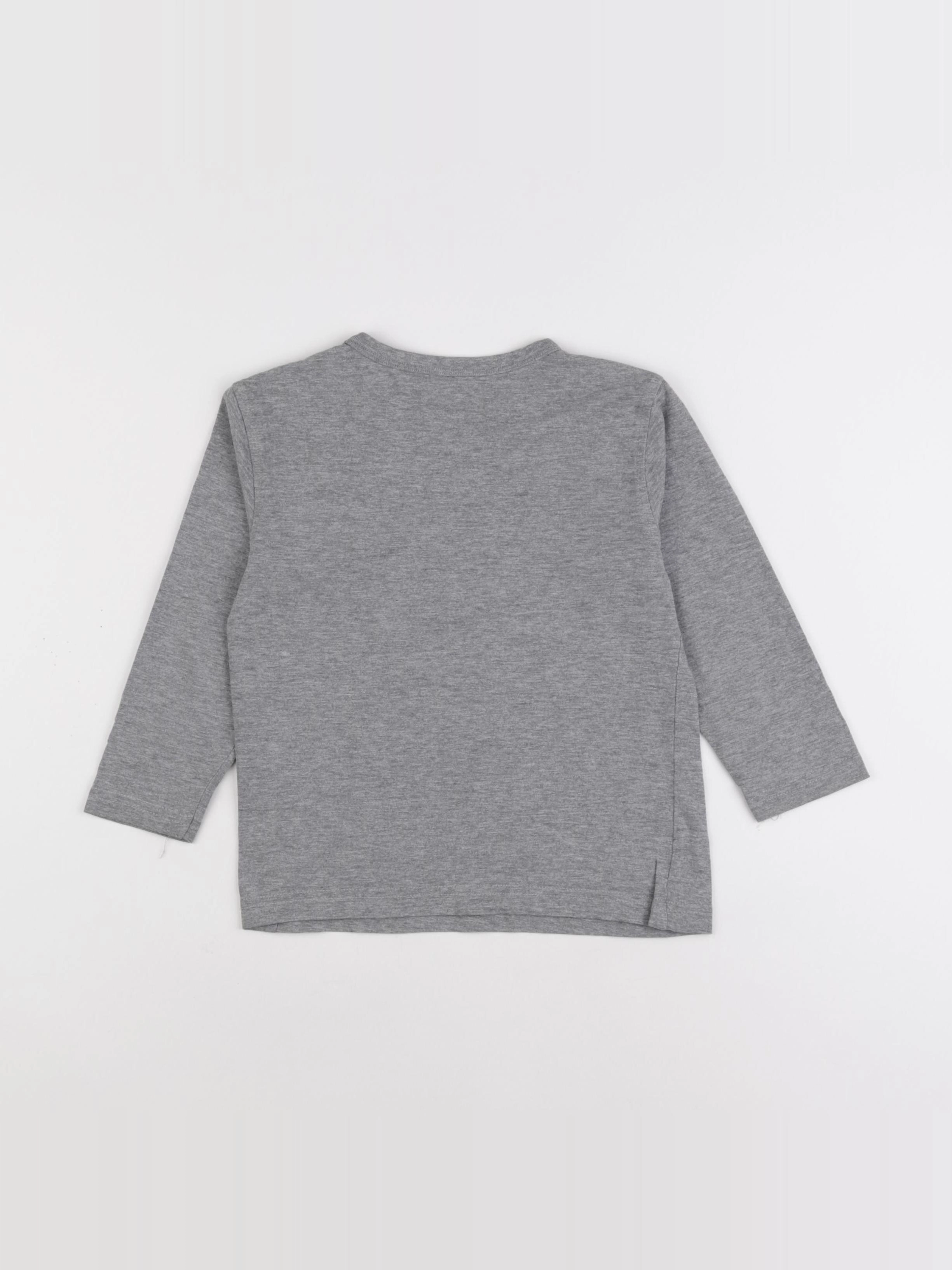 Vertbaudet - tee-shirt gris - 4 ans