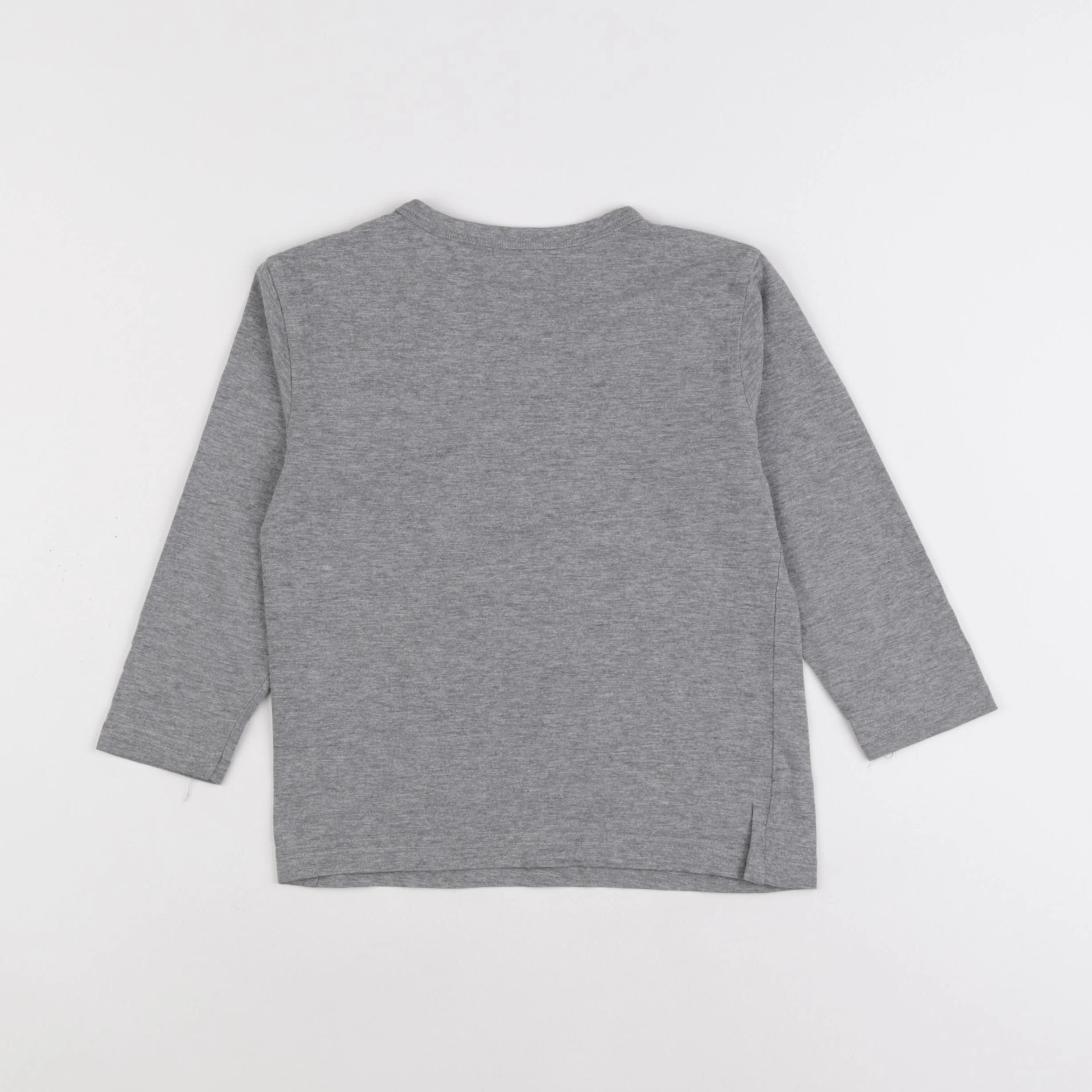 Vertbaudet - tee-shirt gris - 4 ans