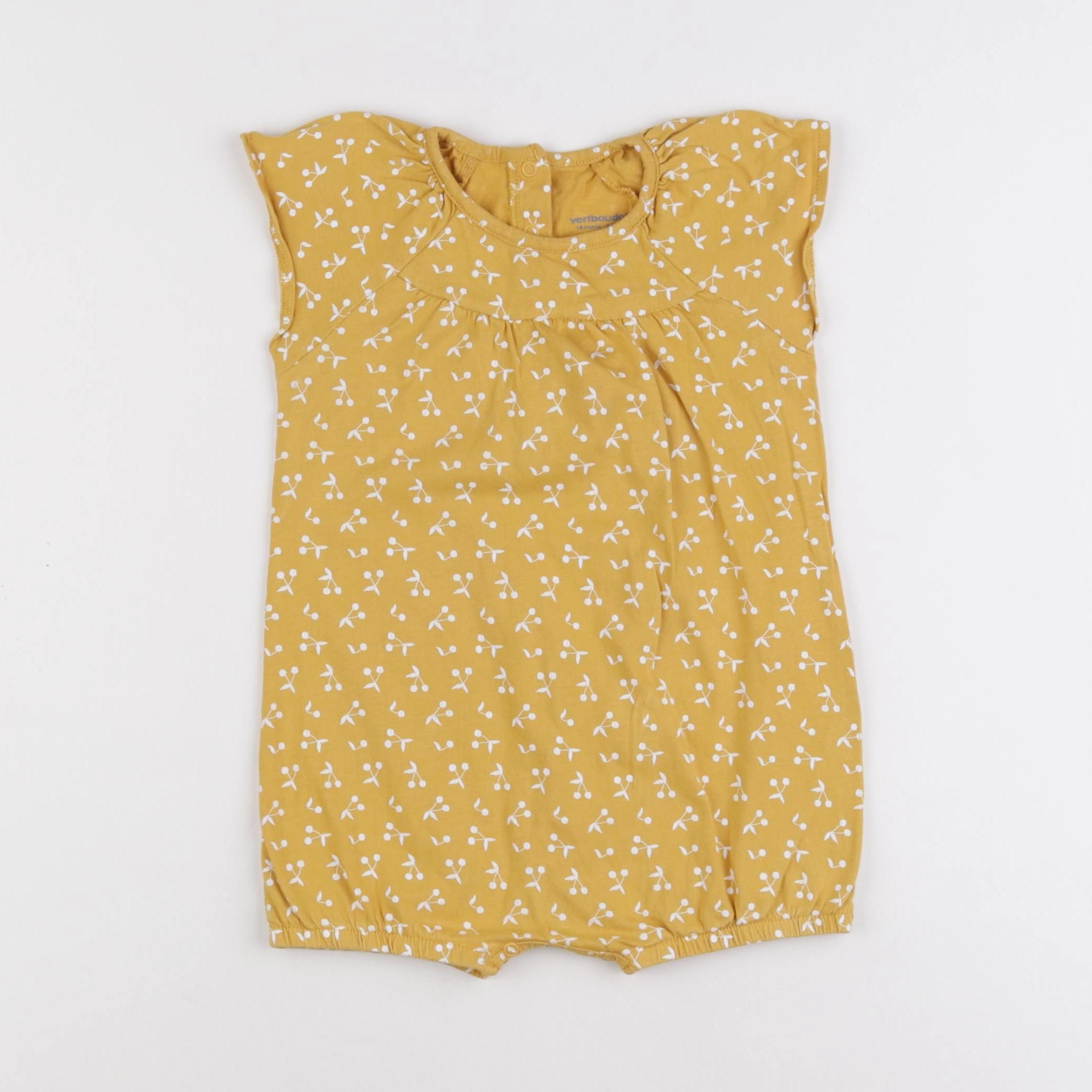 Vertbaudet - combinaison jaune - 18 mois
