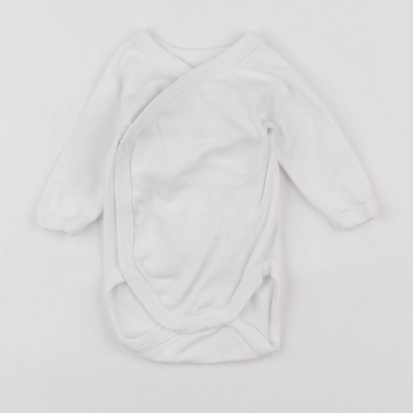 Petit Bateau - body blanc - 0 mois