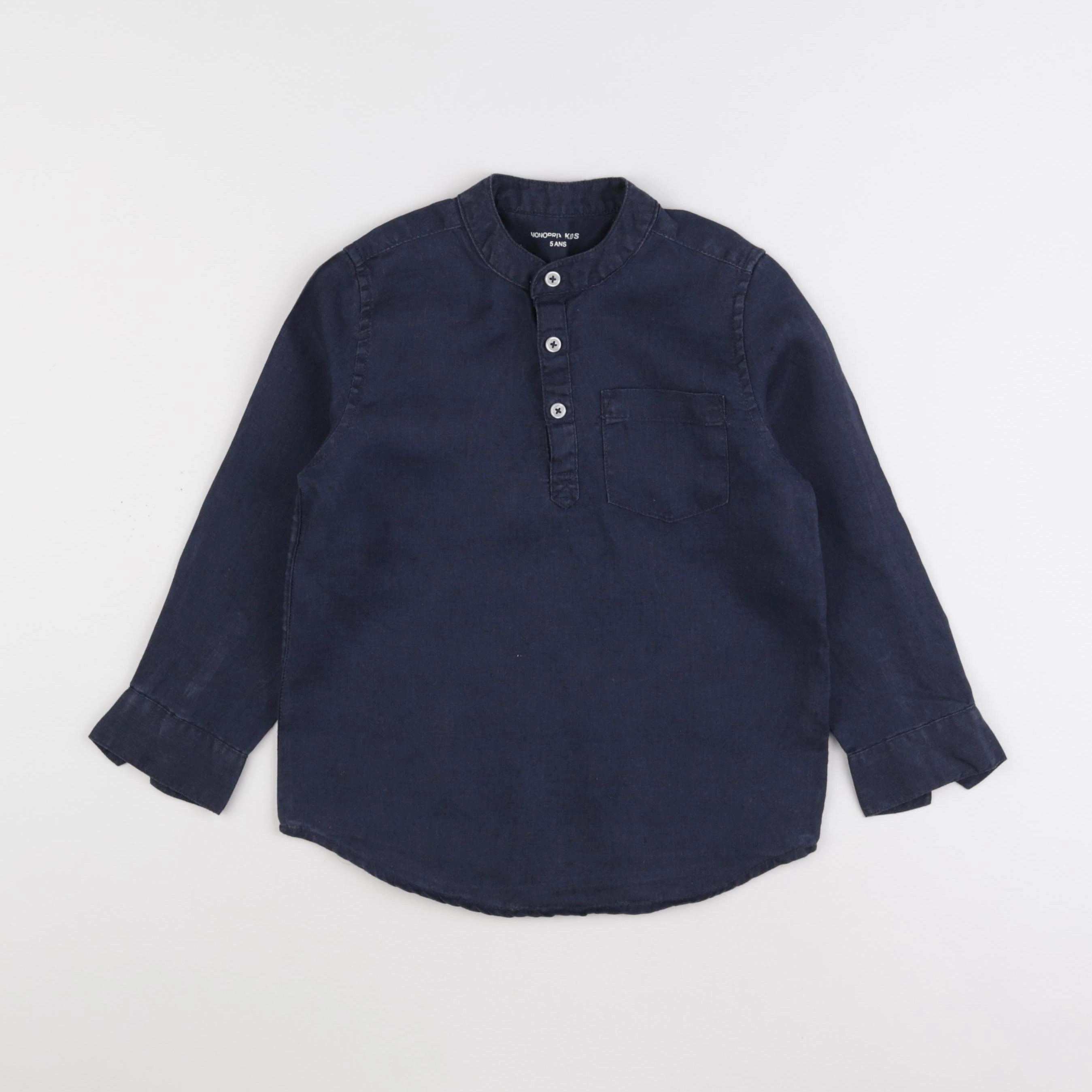 Monoprix - chemise bleu - 5 ans
