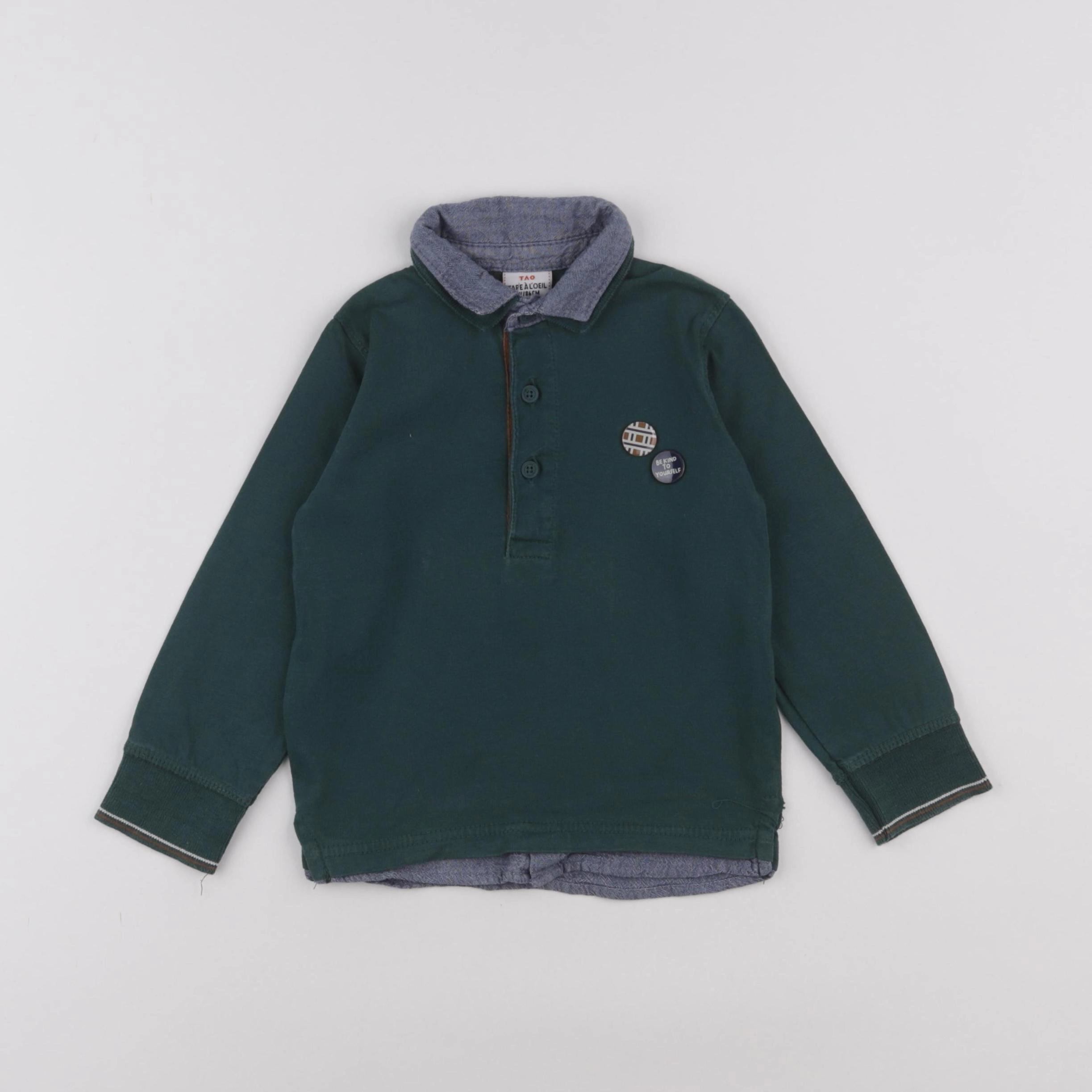 Tape à l'oeil - polo vert - 2 ans