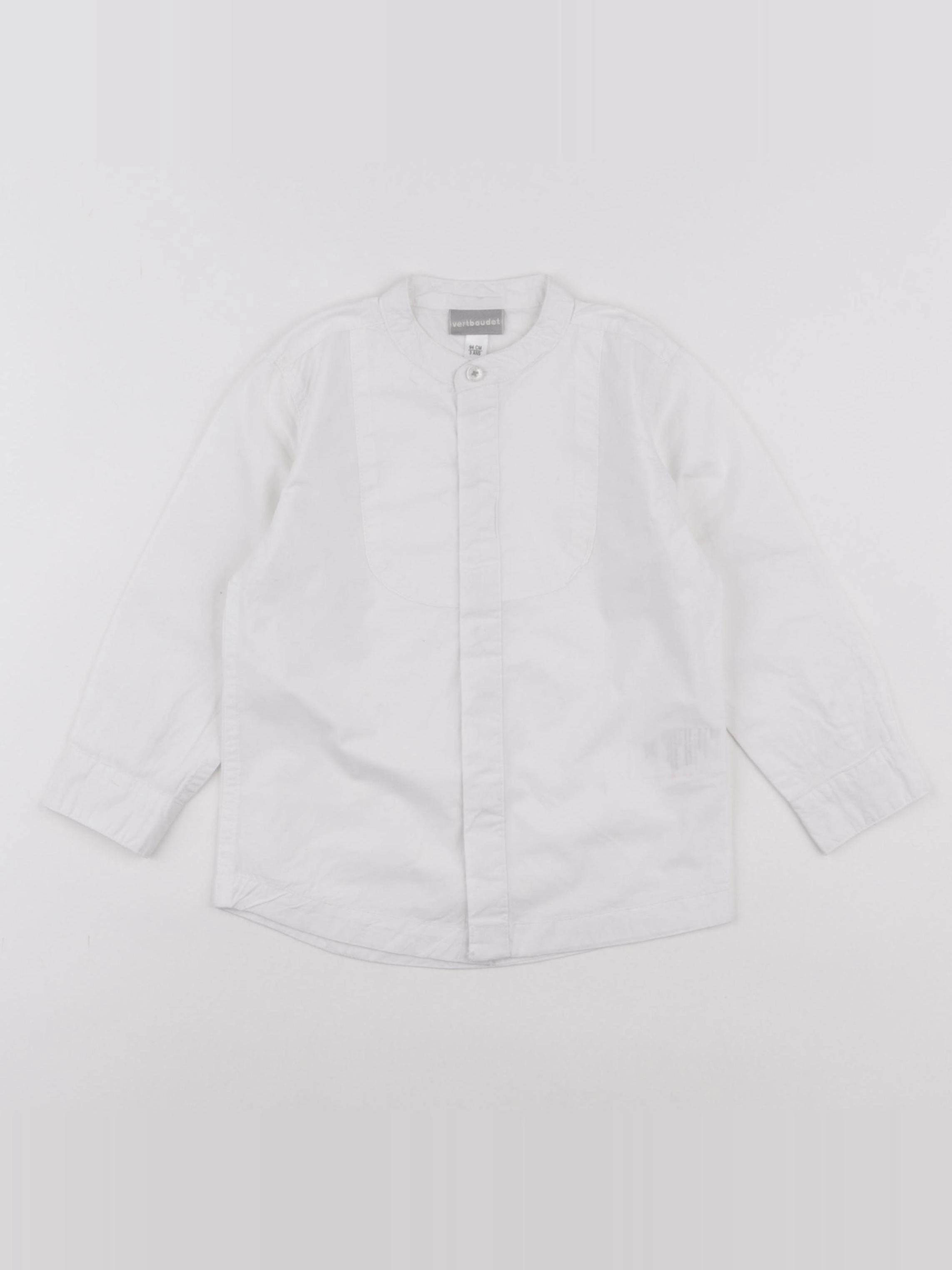 Vertbaudet - chemise blanc - 3 ans