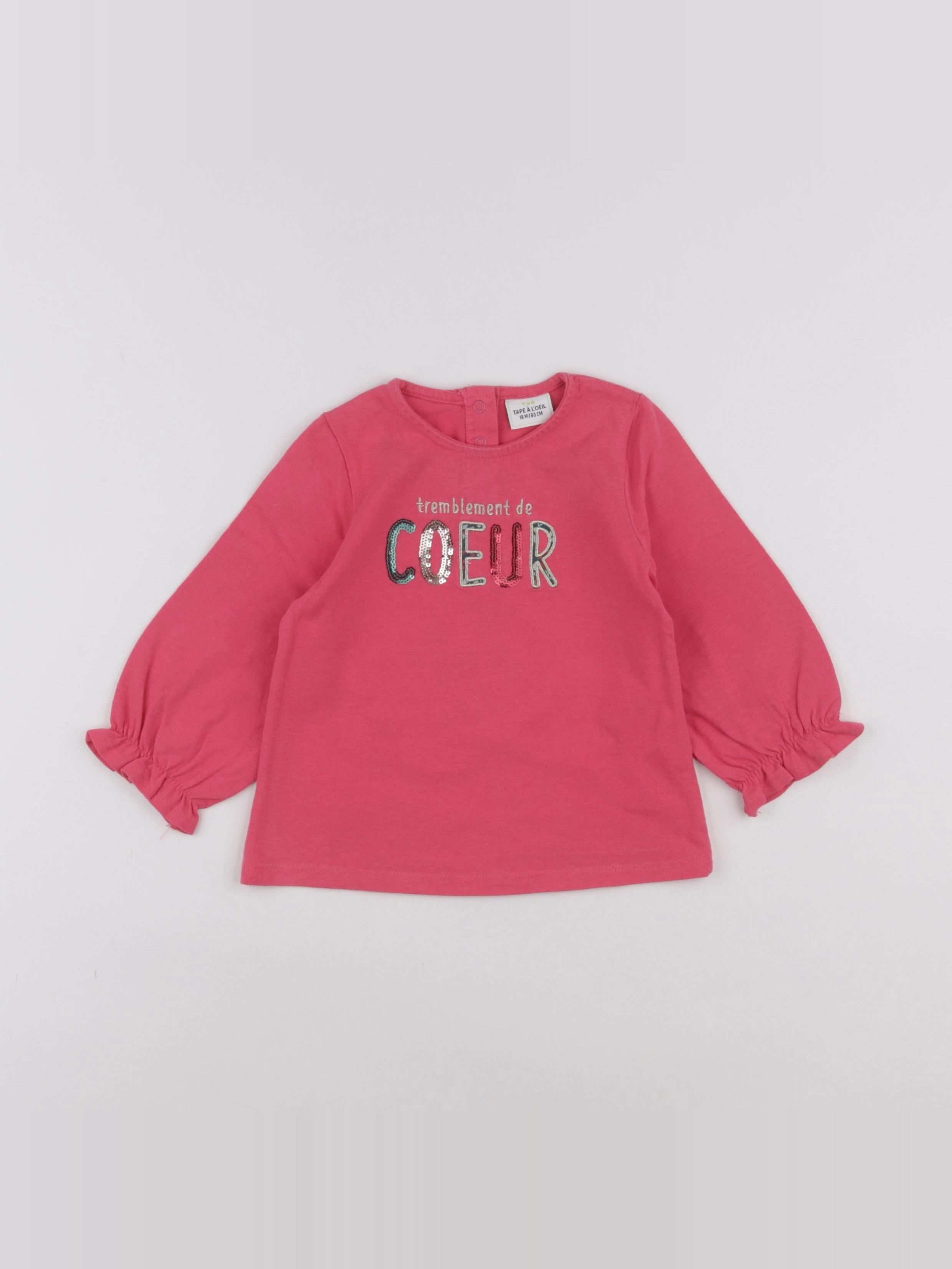 Tape à l'oeil - tee-shirt rose - 18 mois