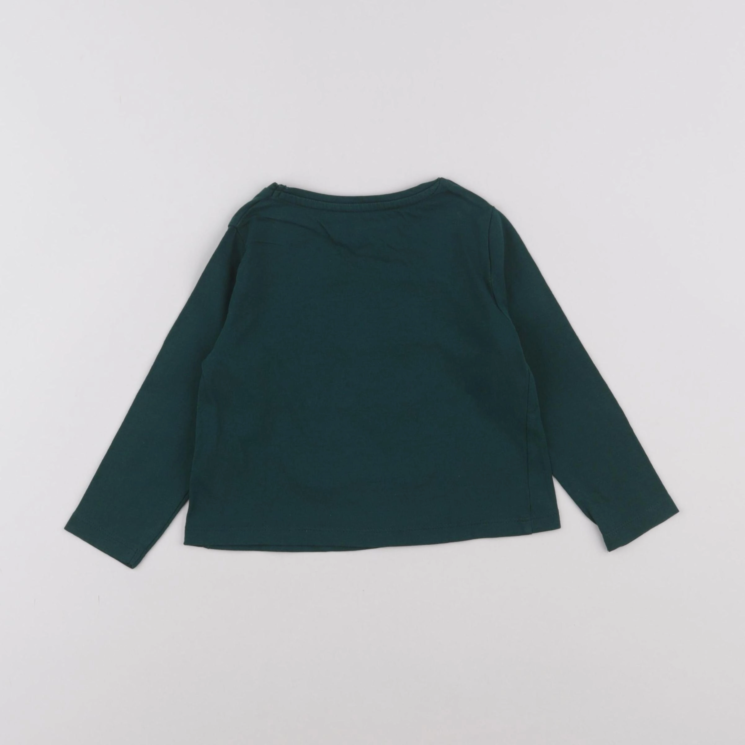 Vertbaudet - tee-shirt vert - 2 ans