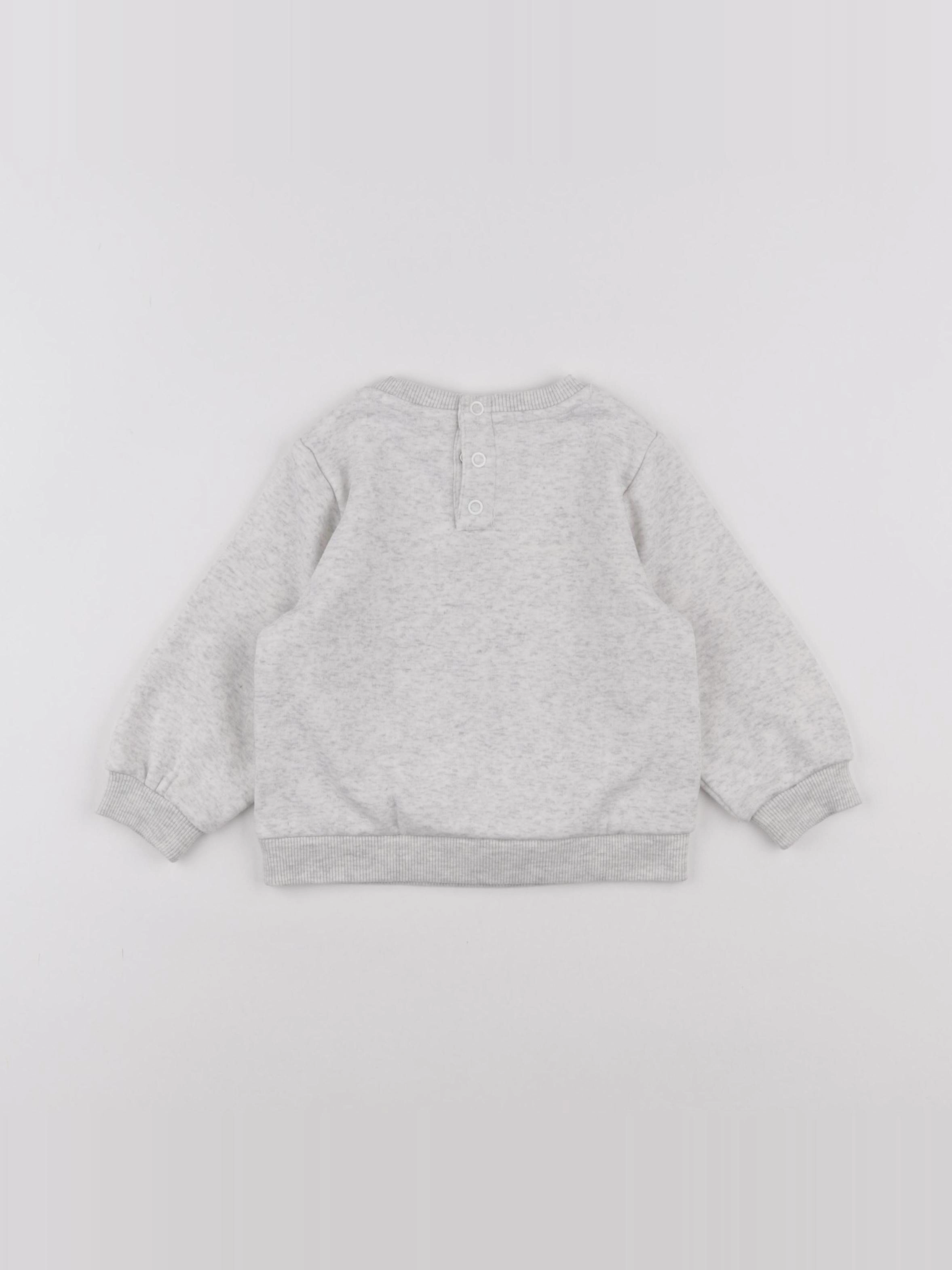 Tape à l'oeil - sweat gris - 18 mois