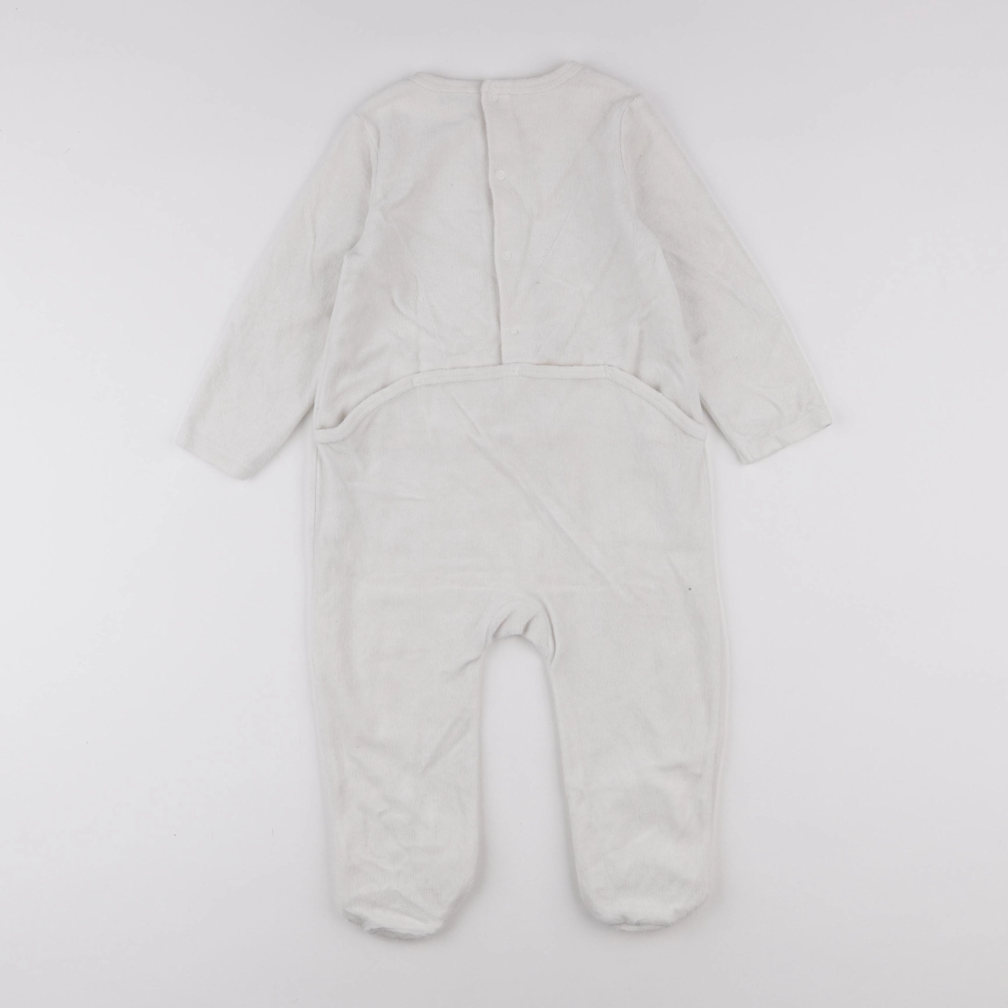Tape à l'oeil - pyjama velours blanc - 3 ans