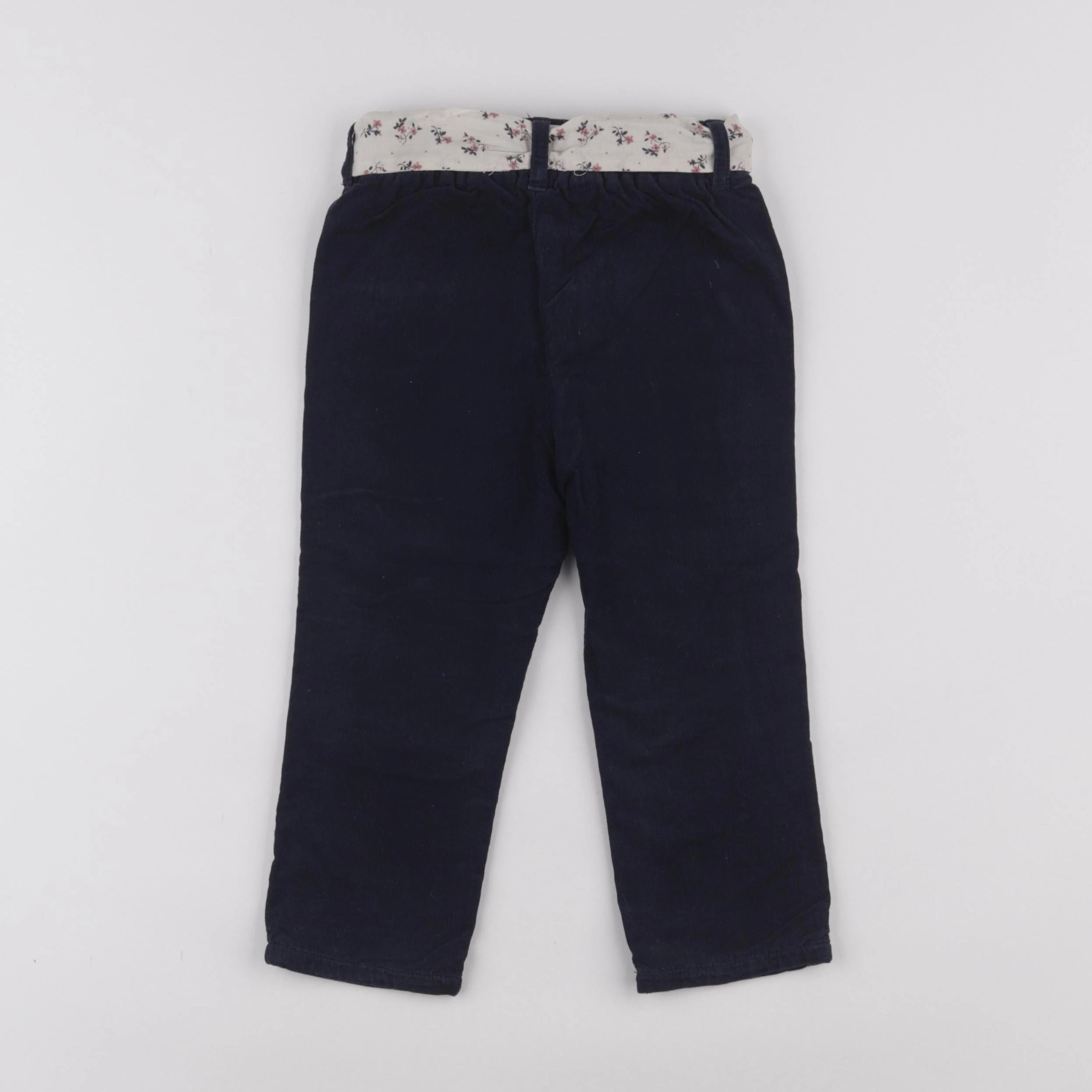 Vertbaudet - pantalon doublé bleu - 24 mois