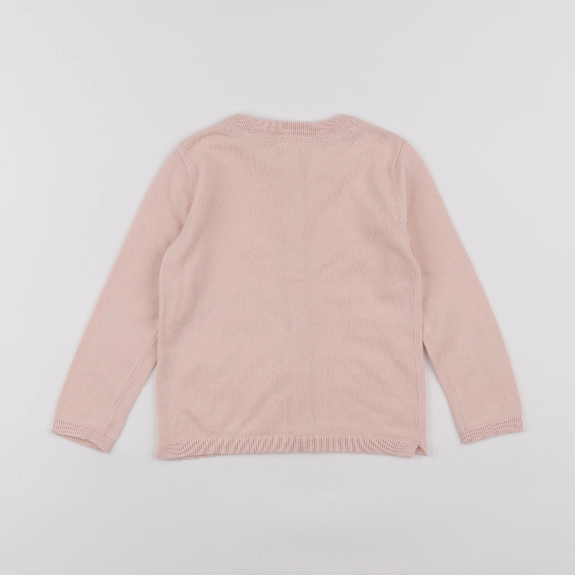 Vertbaudet - gilet rose - 3 ans