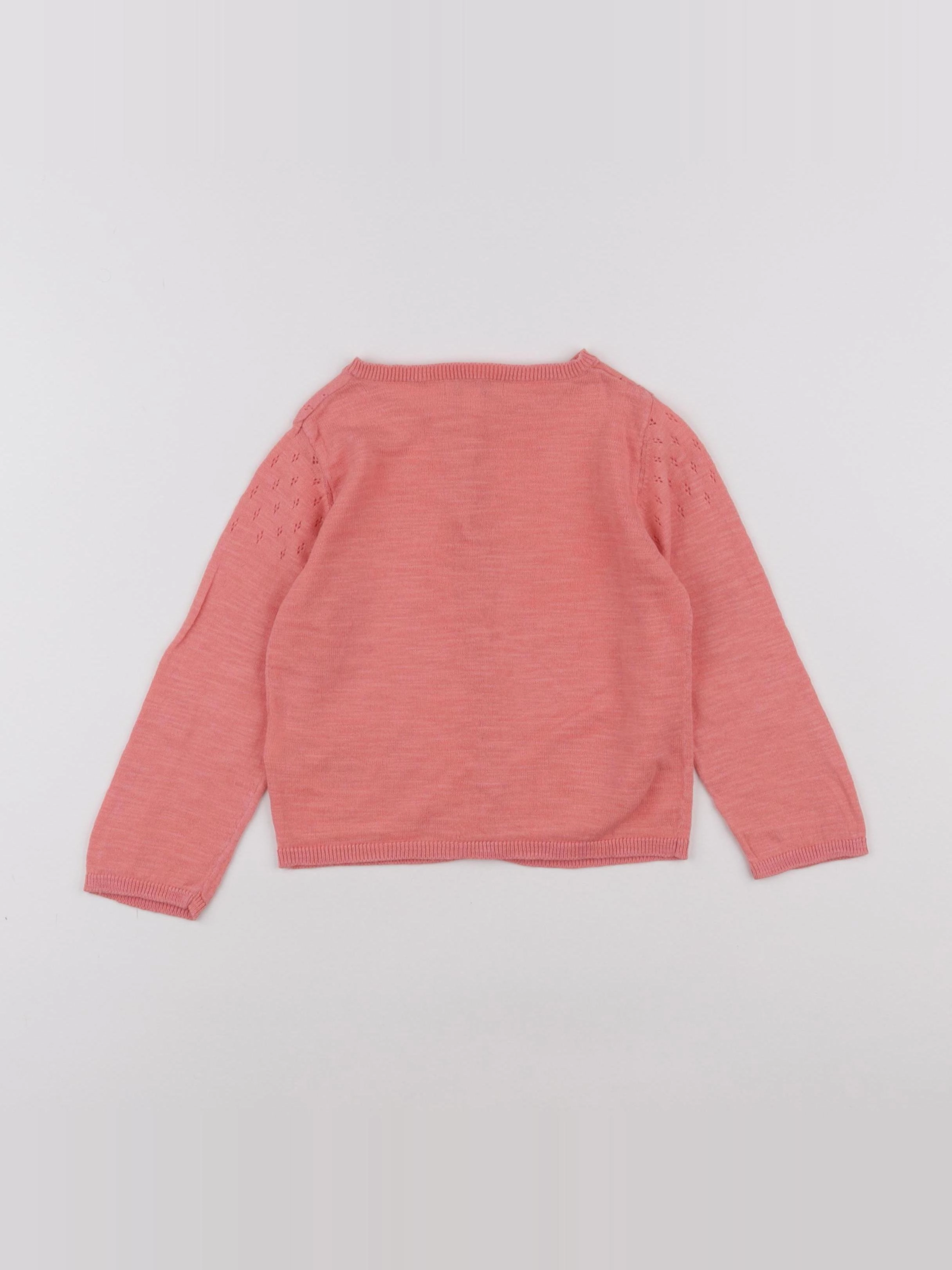 Vertbaudet - gilet rose - 24 mois