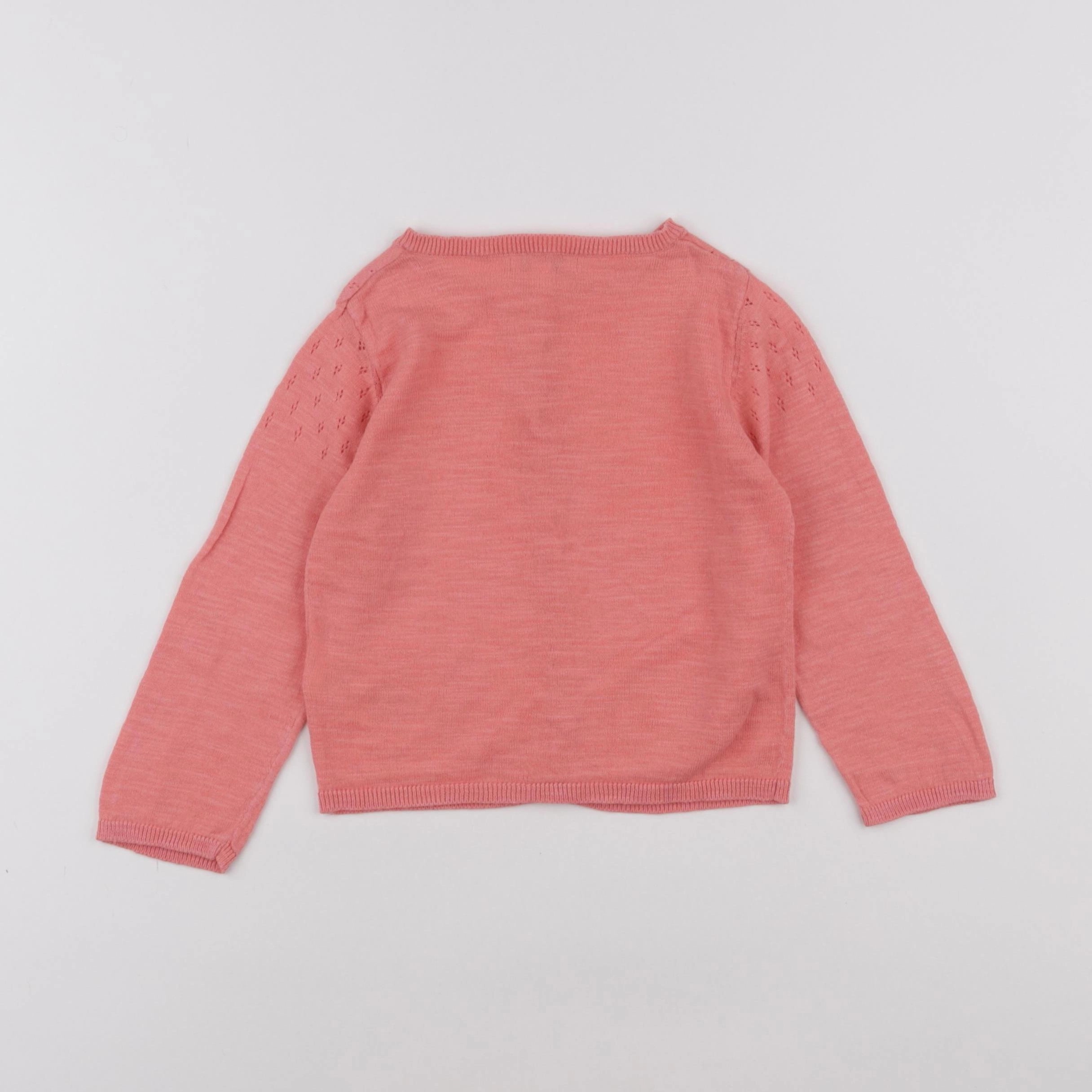 Vertbaudet - gilet rose - 24 mois