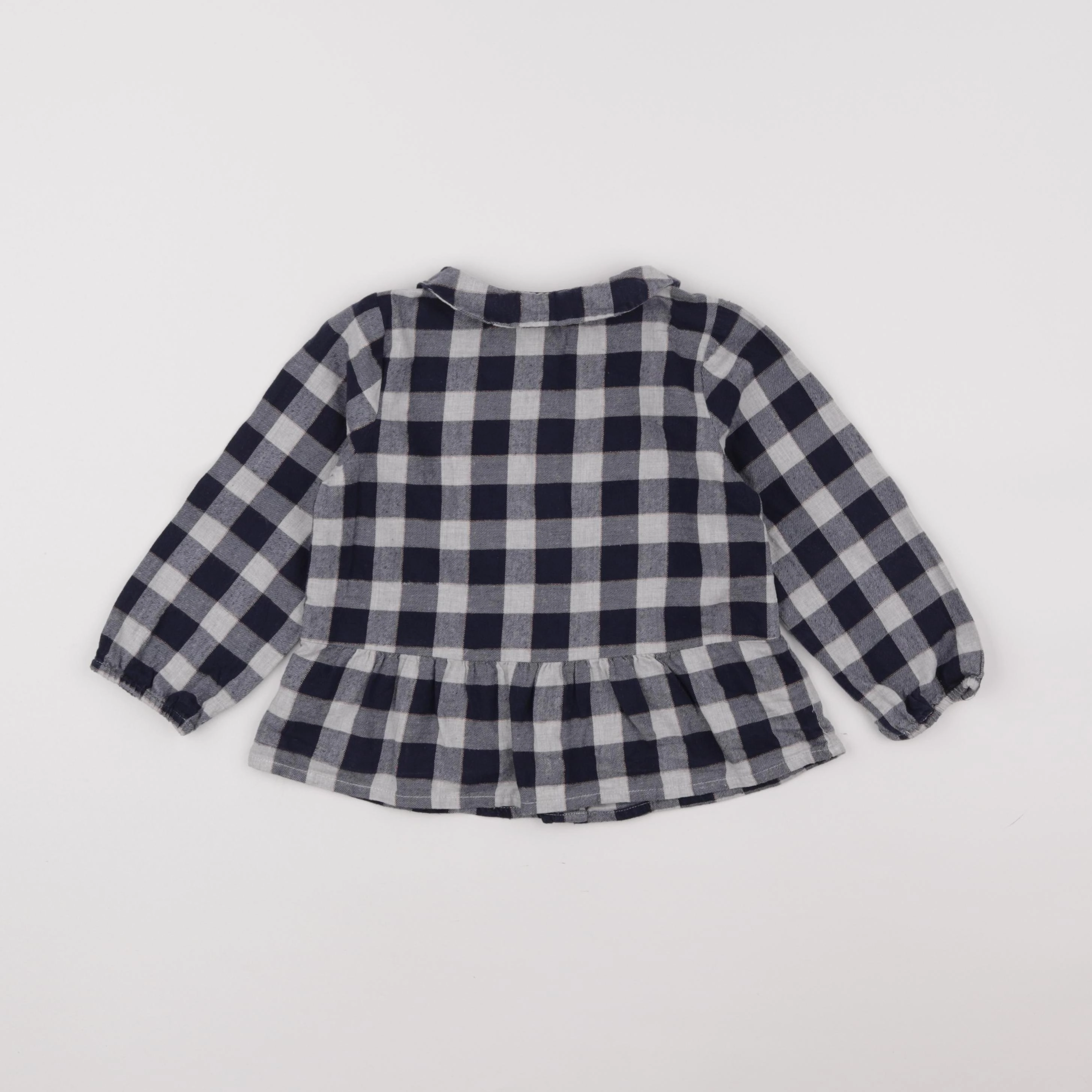 Cadet Rousselle - blouse bleu, gris - 3 ans