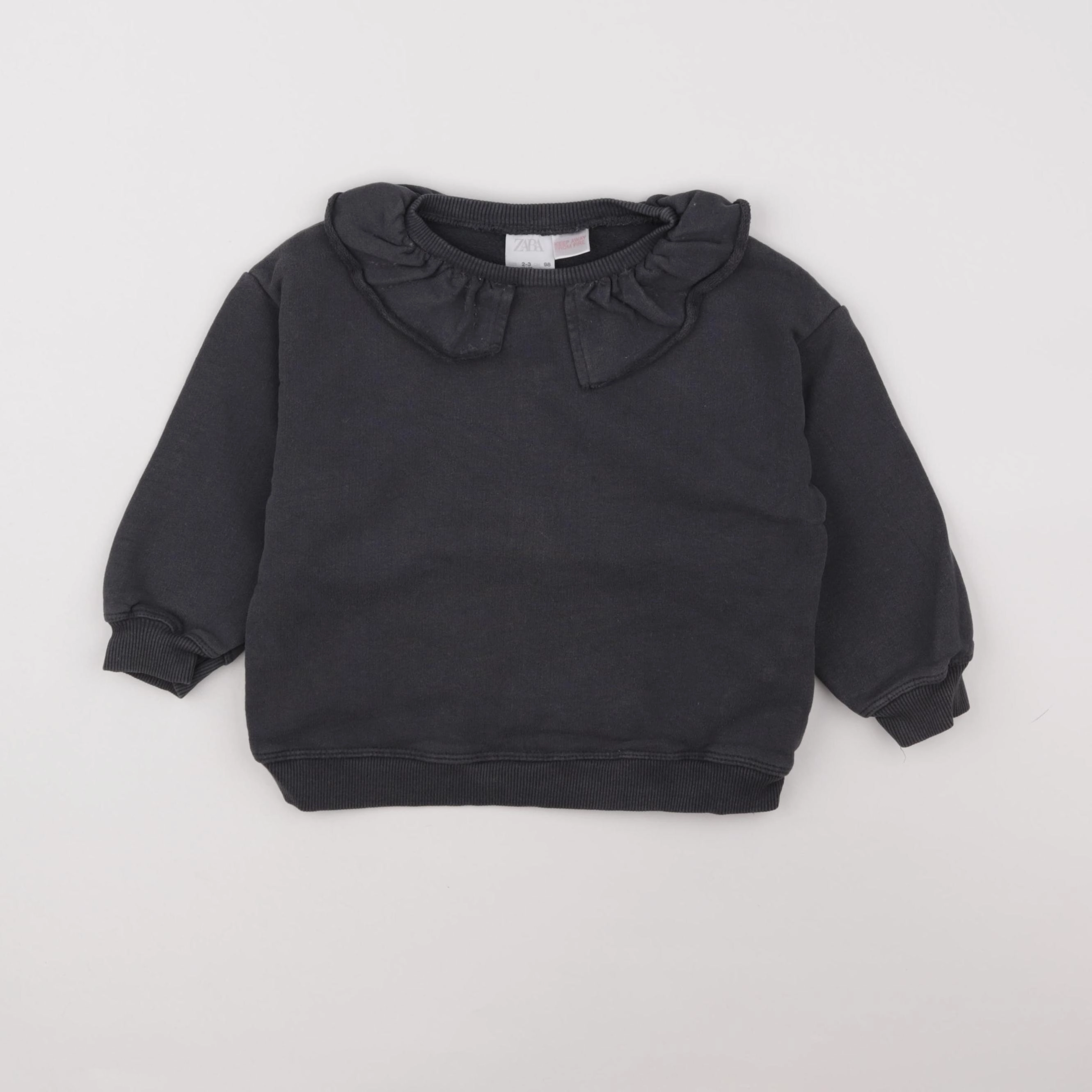 Zara - sweat gris - 2/3 ans