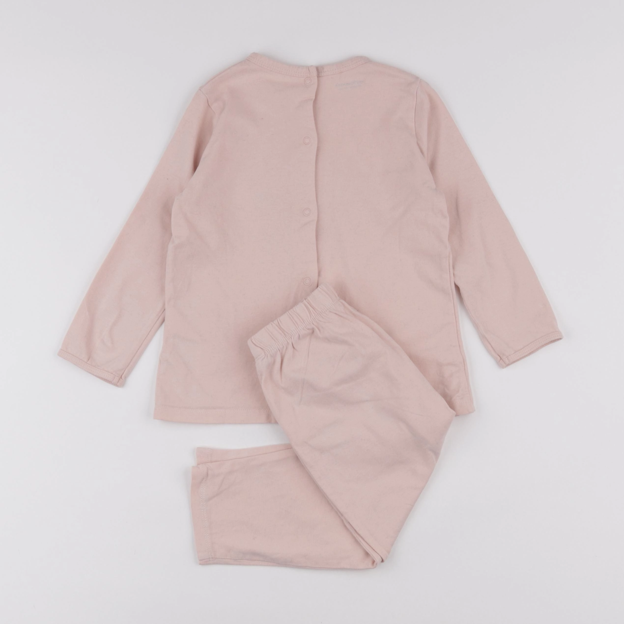 Vertbaudet - pyjama coton rose - 36 mois