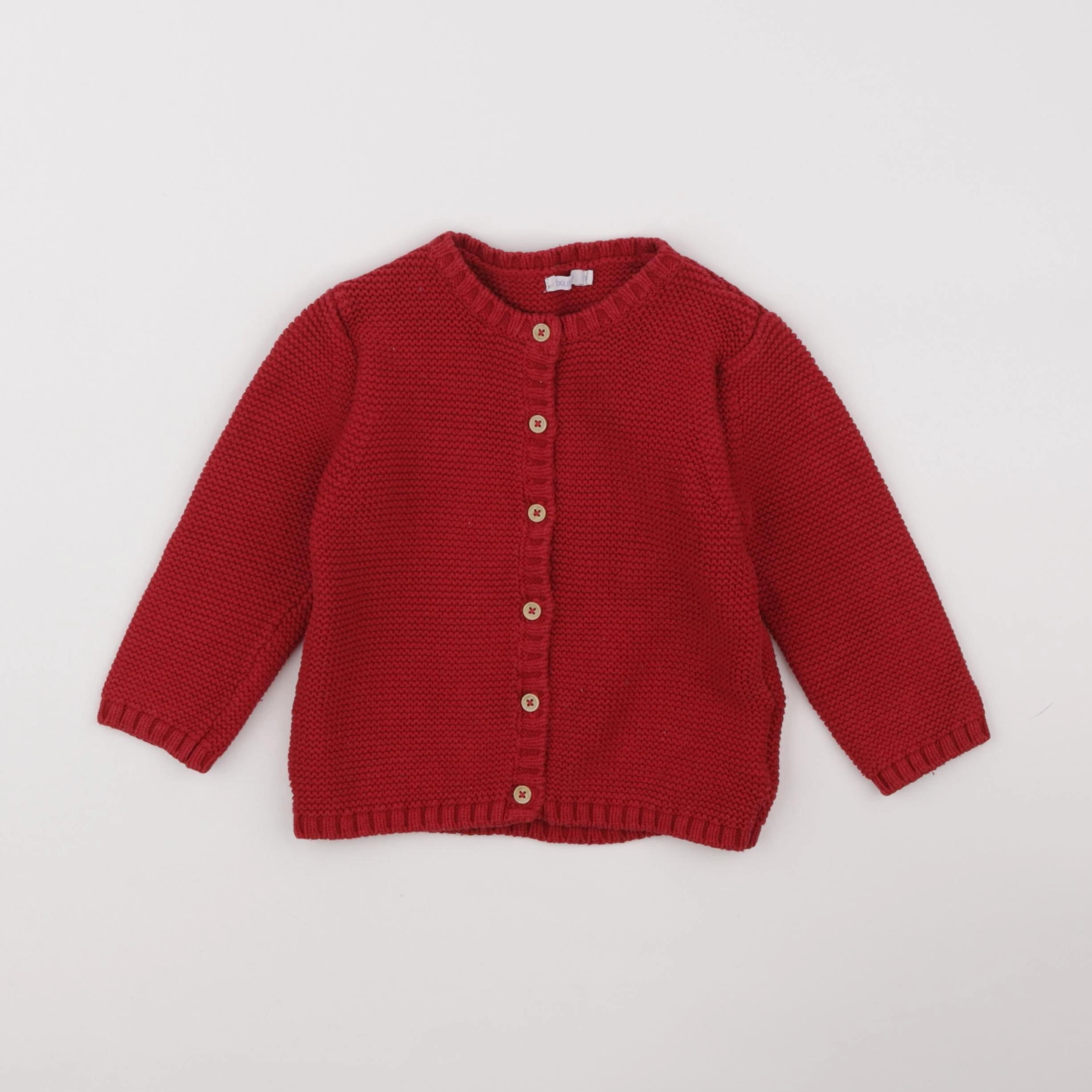 Boutchou - gilet rouge - 3 ans