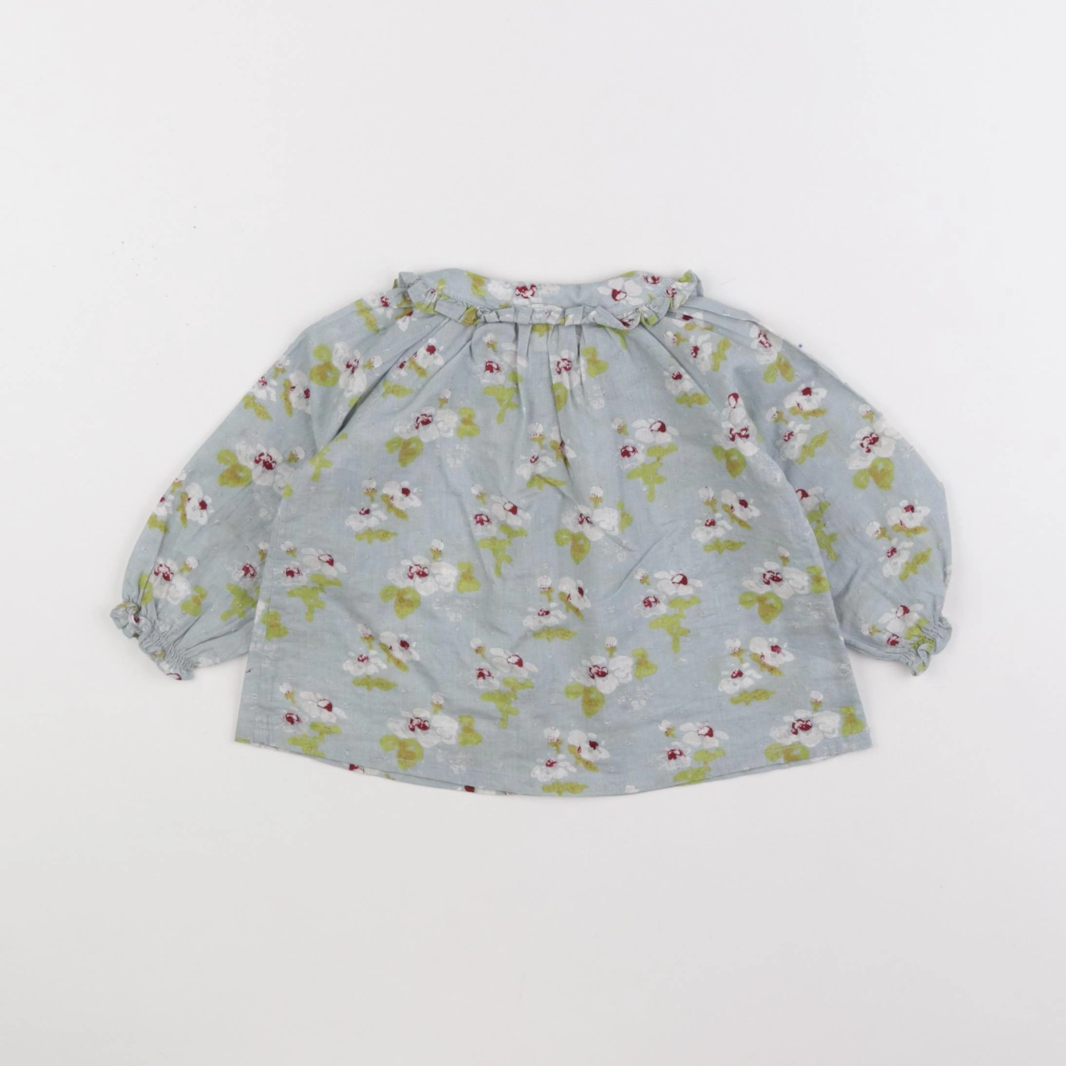 Bonton - blouse bleu - 6 mois