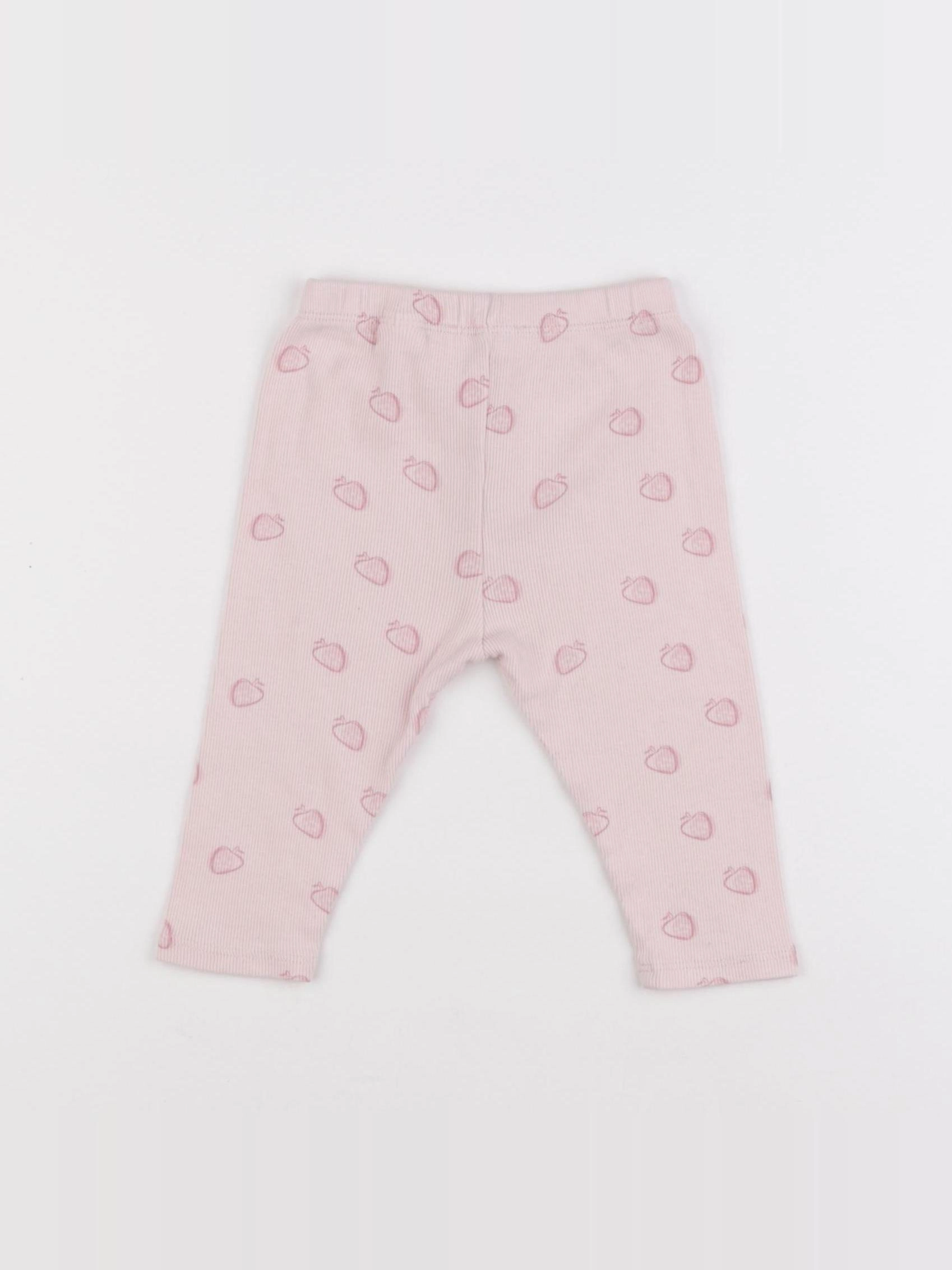 Zara - legging rose - 6/9 mois
