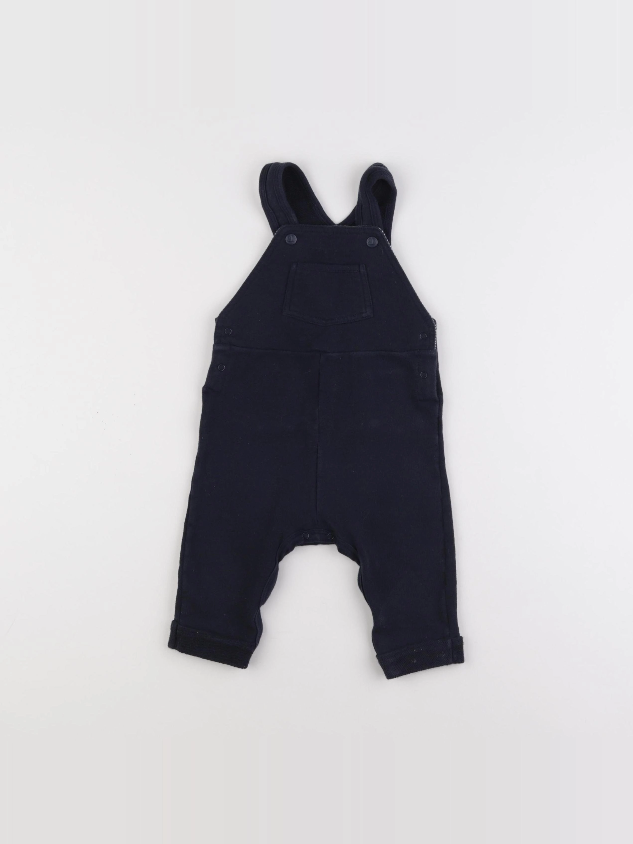 Petit Bateau - salopette bleu - 6 mois