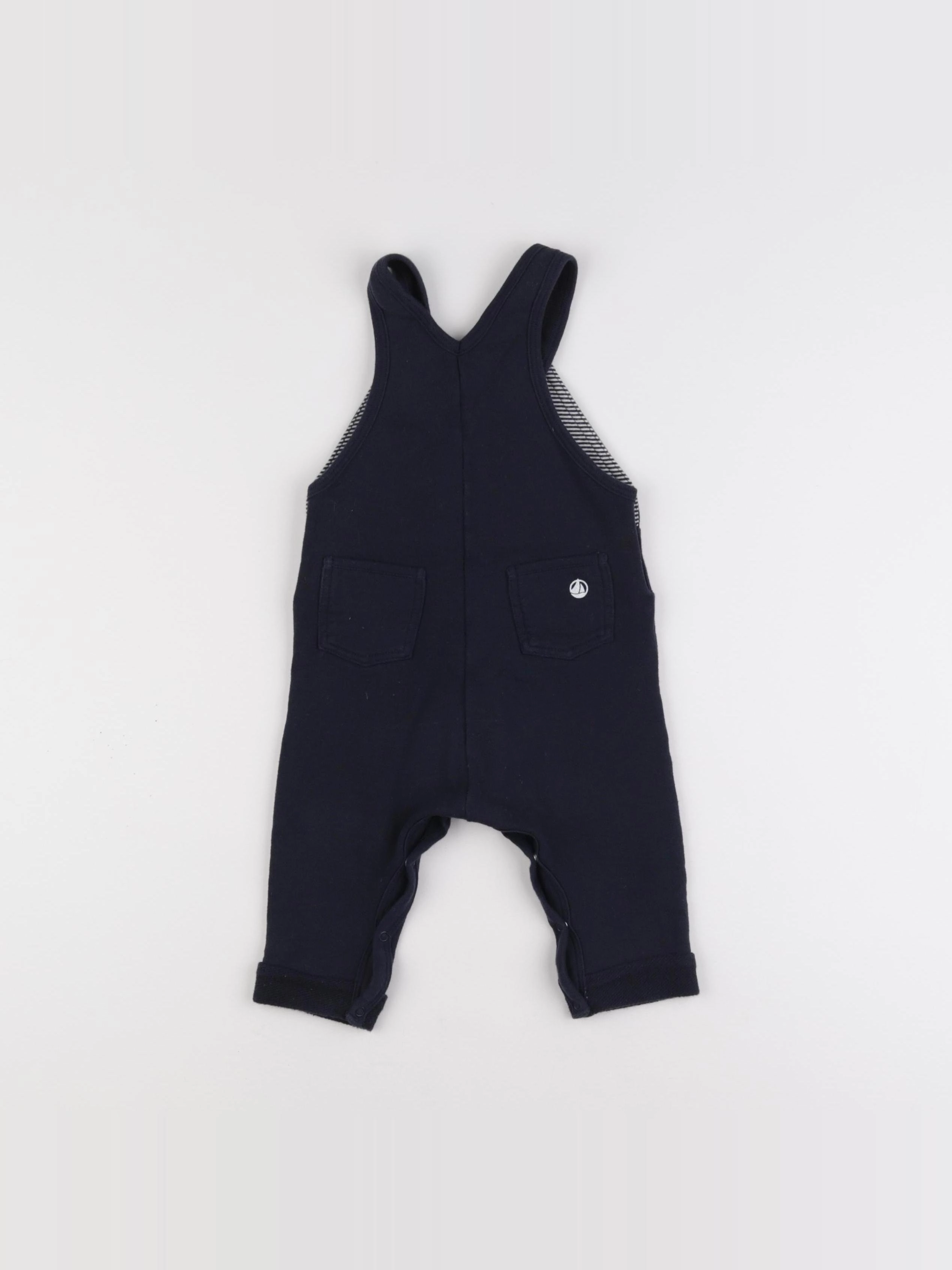 Petit Bateau - salopette bleu - 6 mois