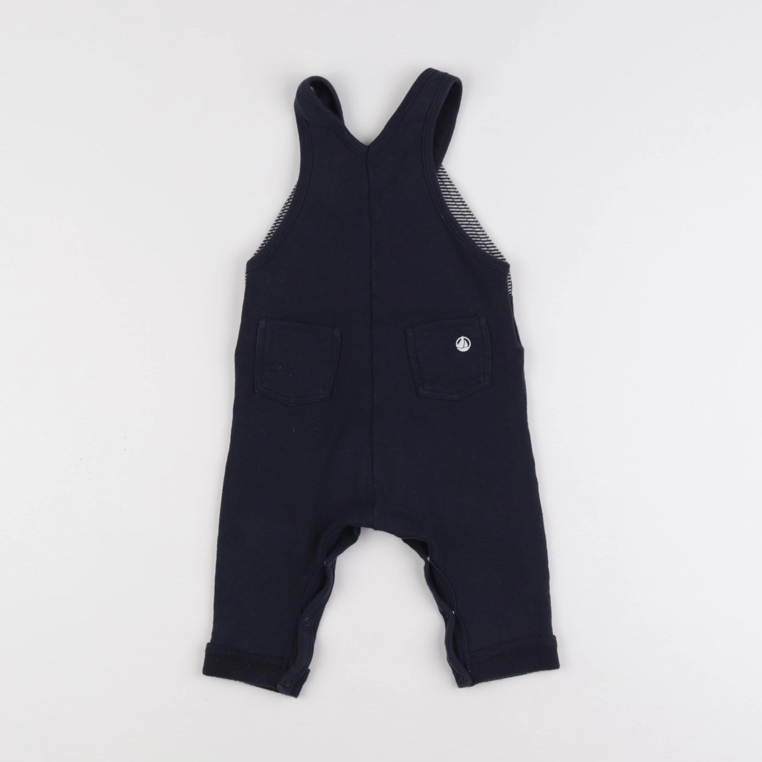 Petit Bateau - salopette bleu - 6 mois