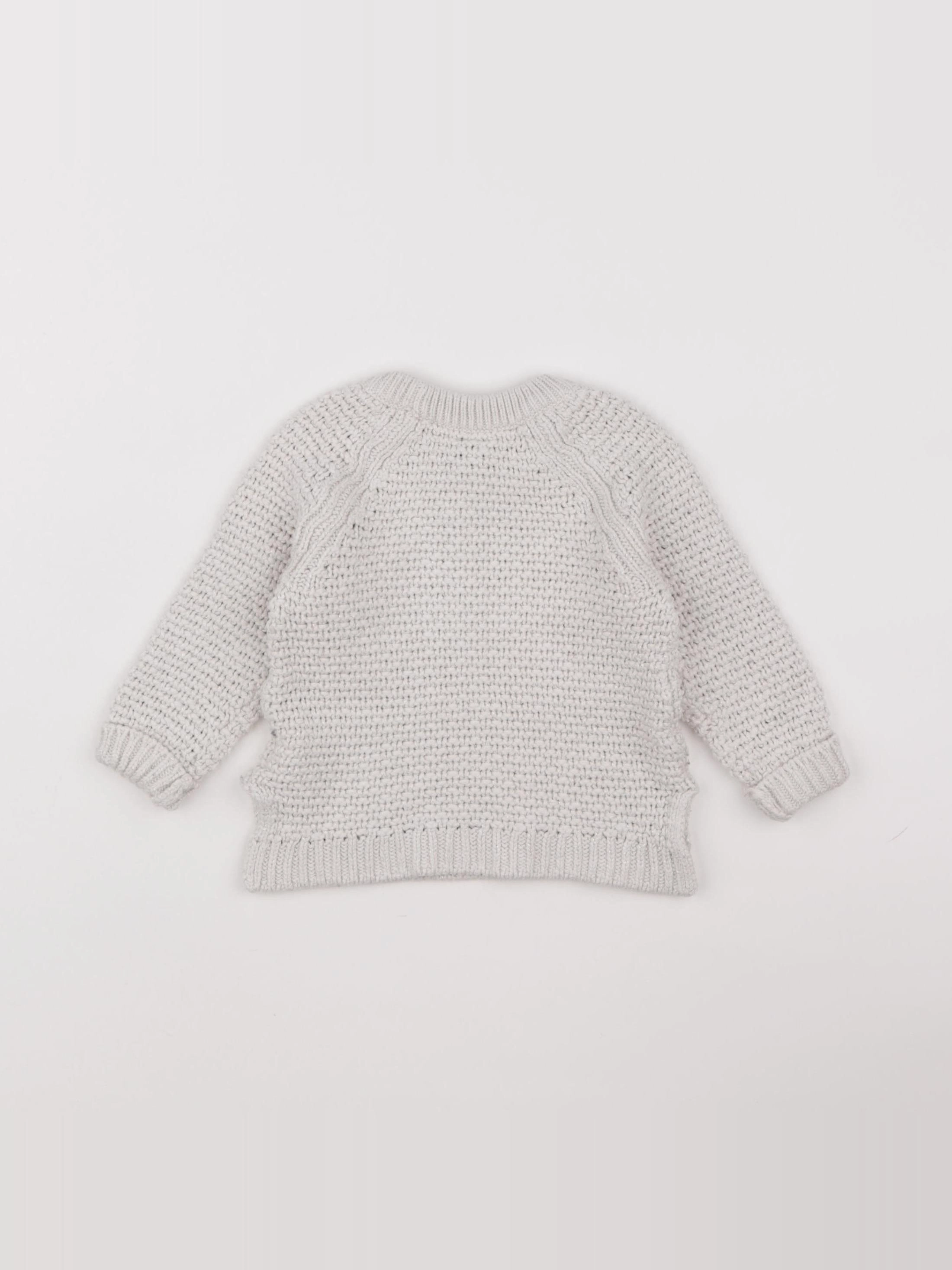 GAP - pull beige, or - 18/24 mois