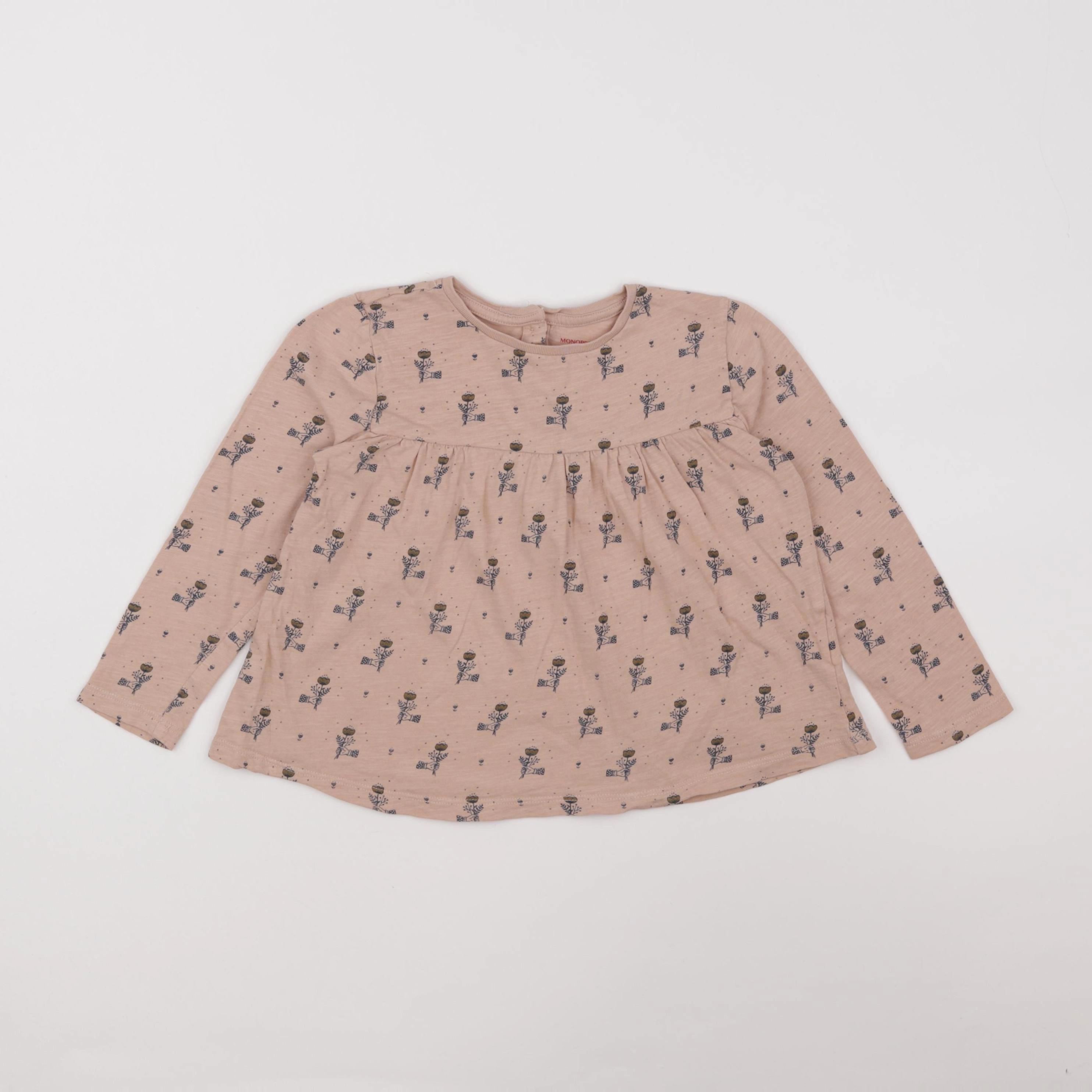 Monoprix - tee-shirt marron - 4 ans