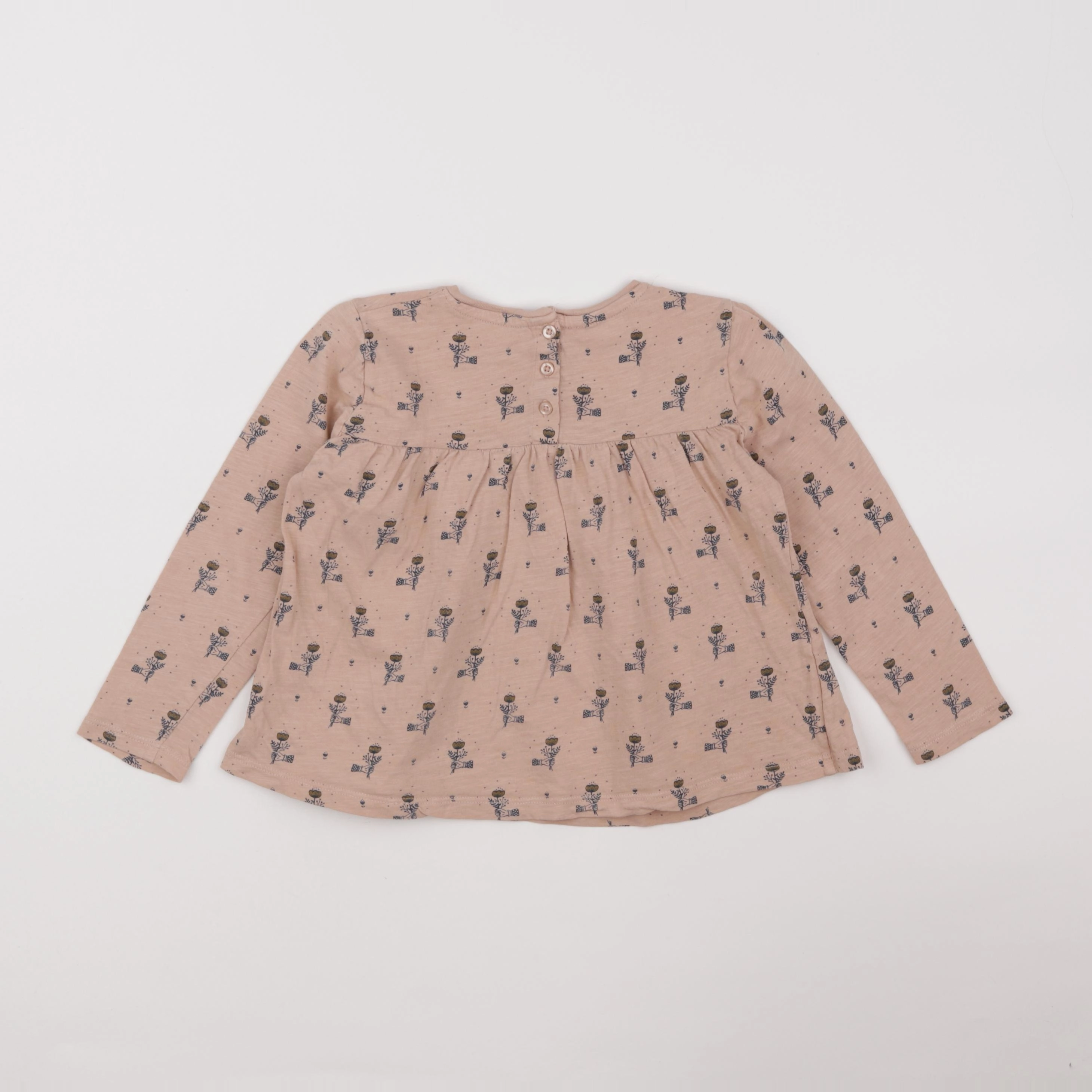Monoprix - tee-shirt marron - 4 ans