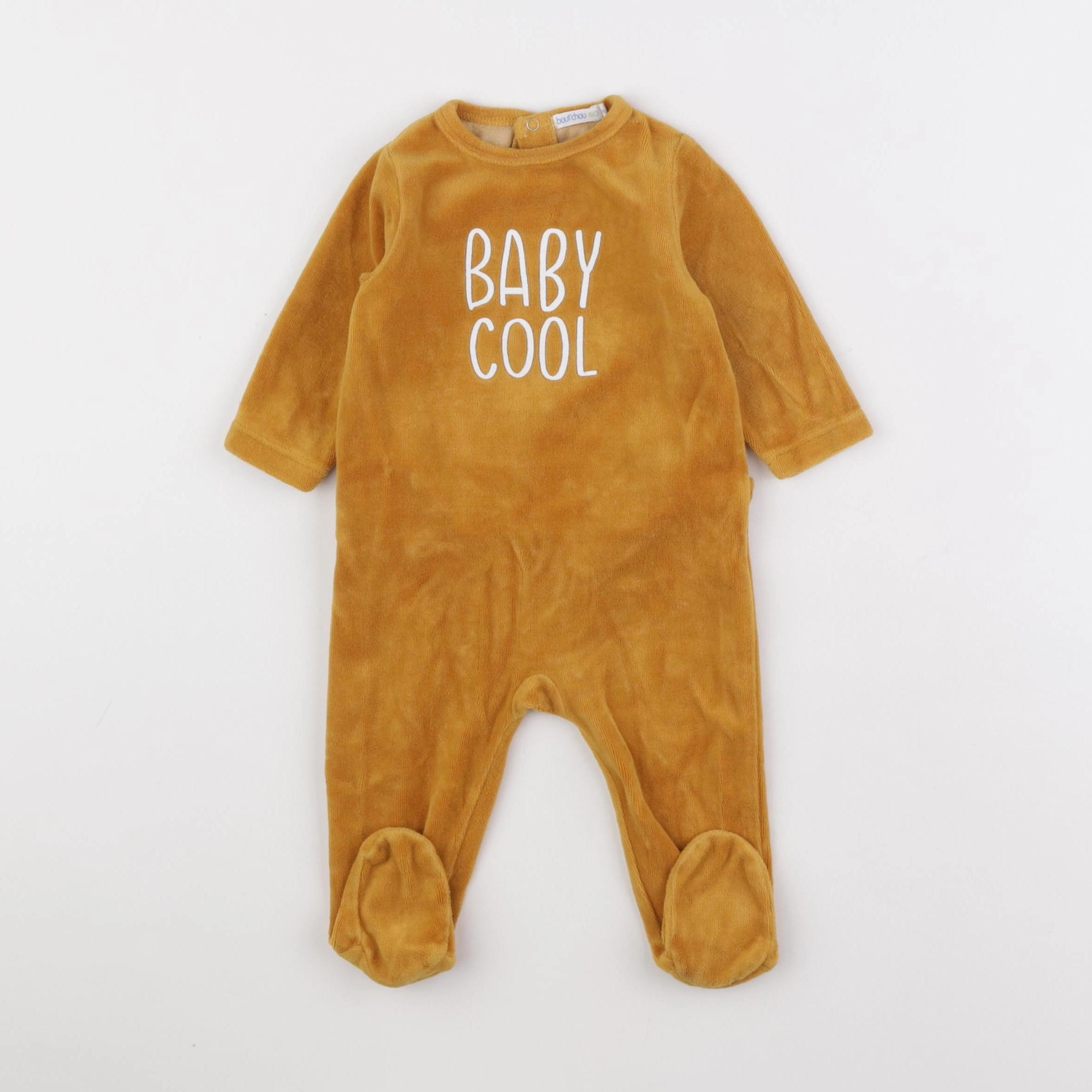 Boutchou - pyjama velours jaune - 6 mois