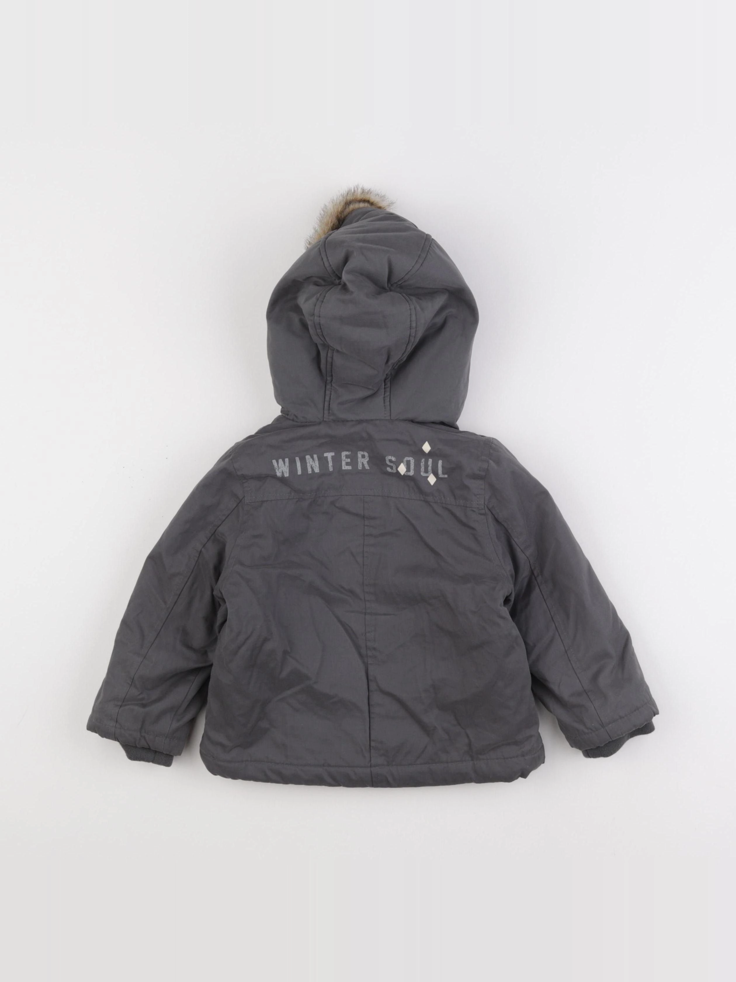 IKKS - doudoune gris - 18 mois