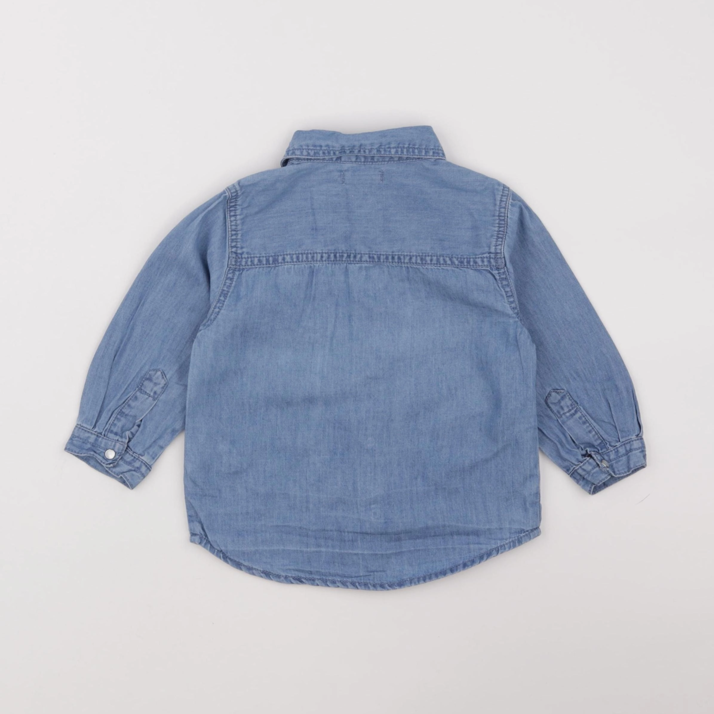 Boutchou - chemise bleu - 18 mois