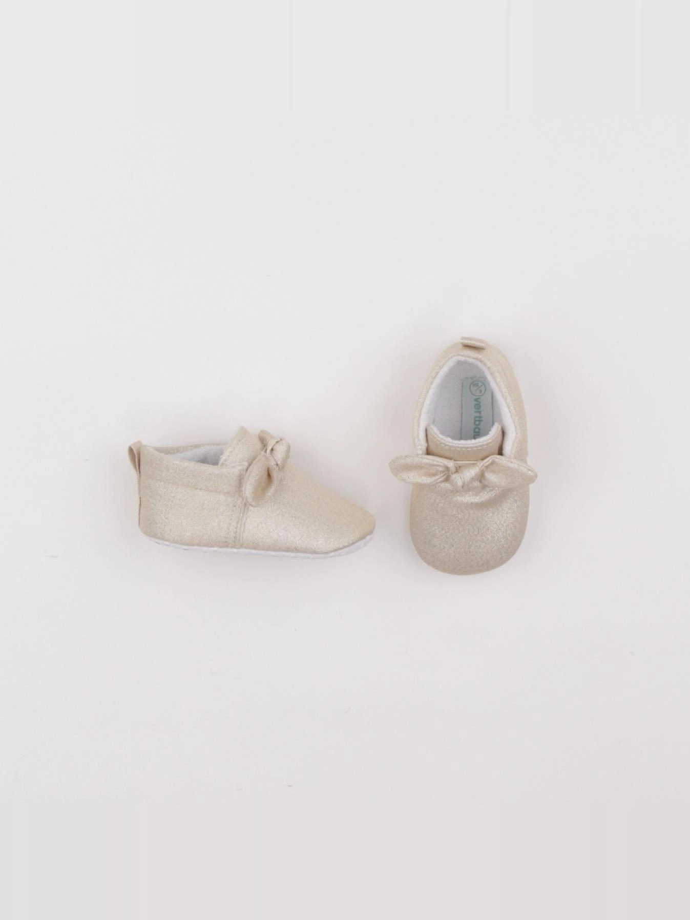 Vertbaudet - chaussons or - pointure 18/19