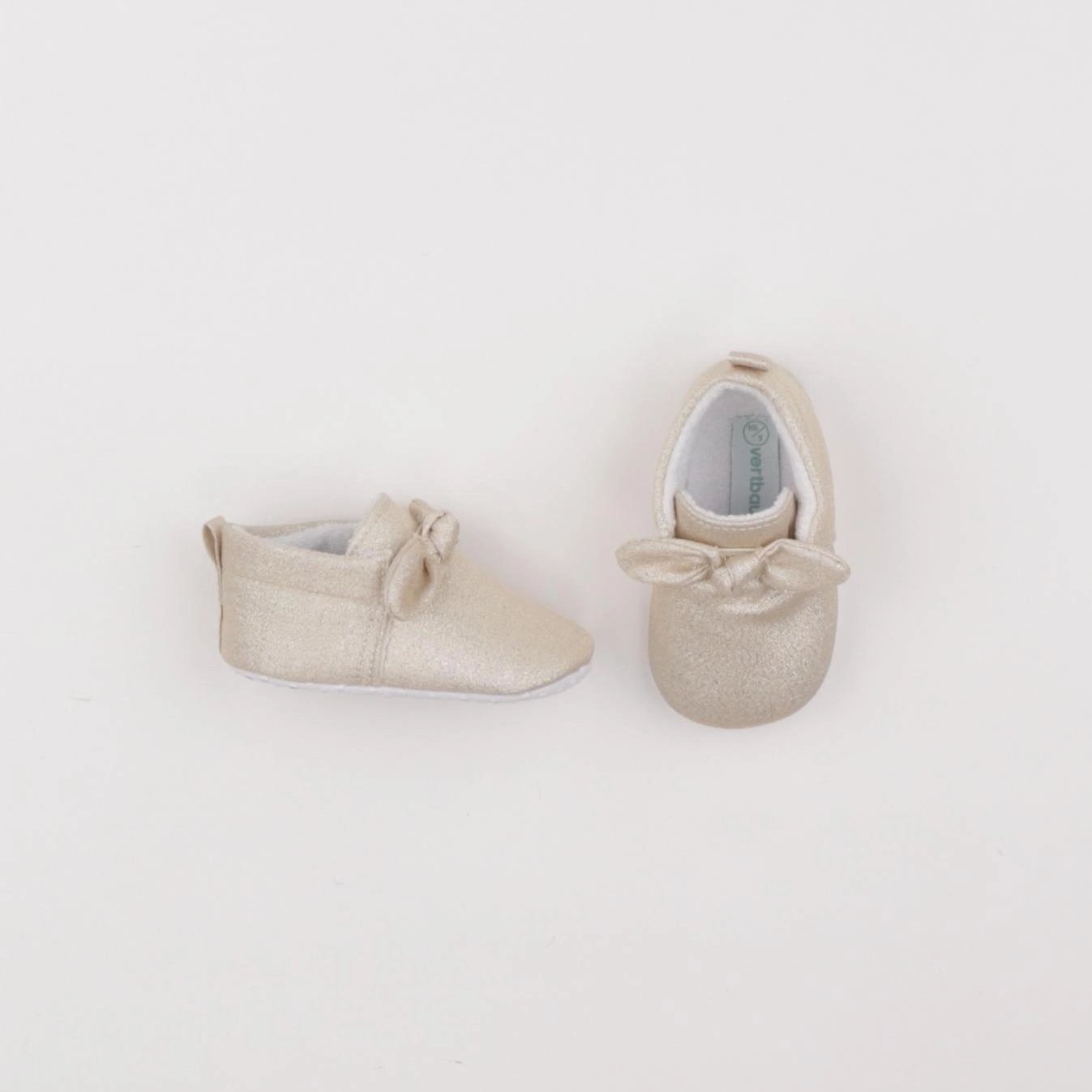 Vertbaudet - chaussons or - pointure 18/19